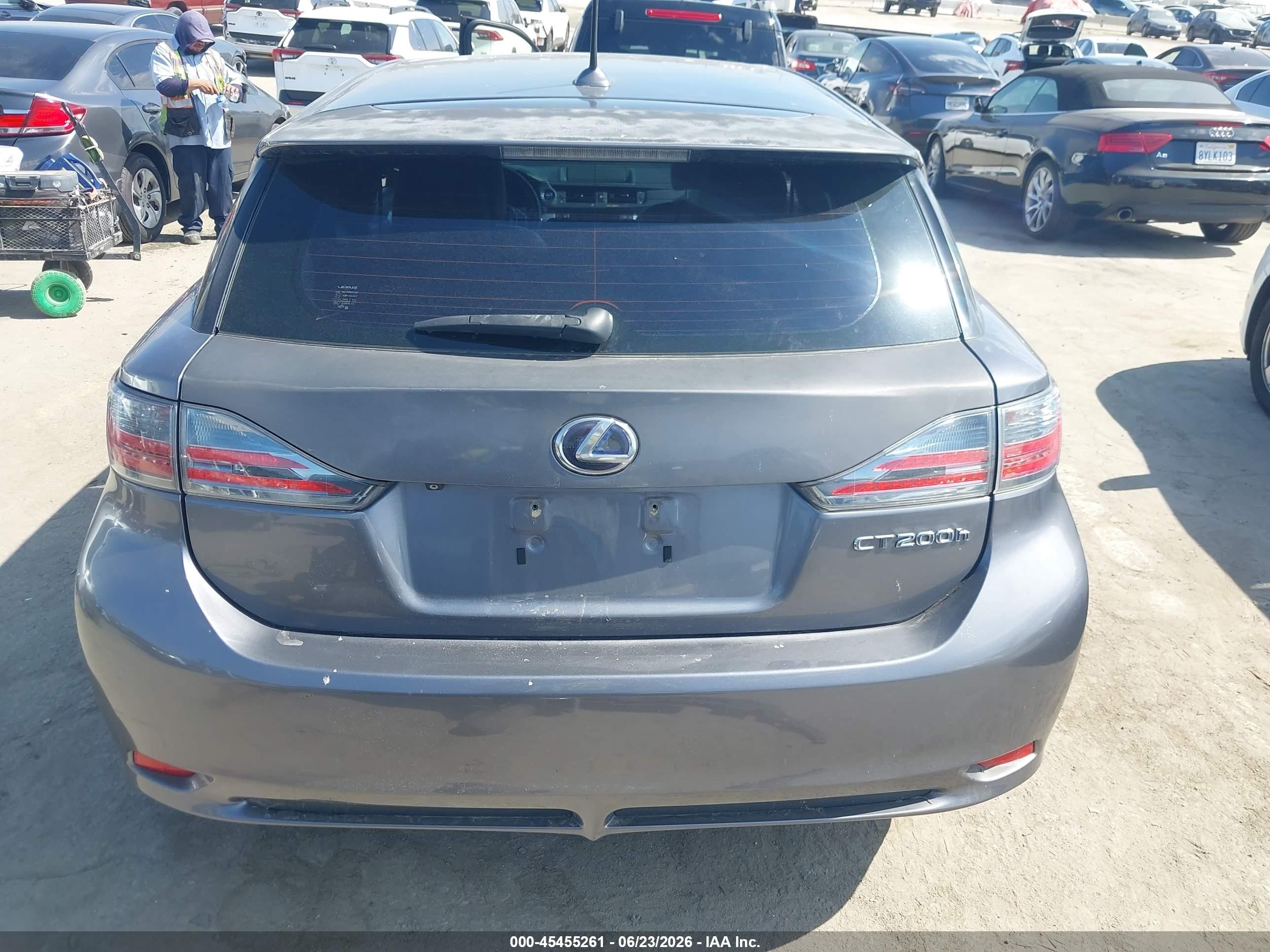 2012 Lexus Ct 200h Premium Gray vin: JTHKD5BH6C2049739