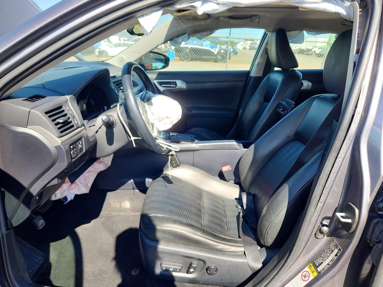 2012 Lexus Ct 200 Gray vin: JTHKD5BH6C2050017