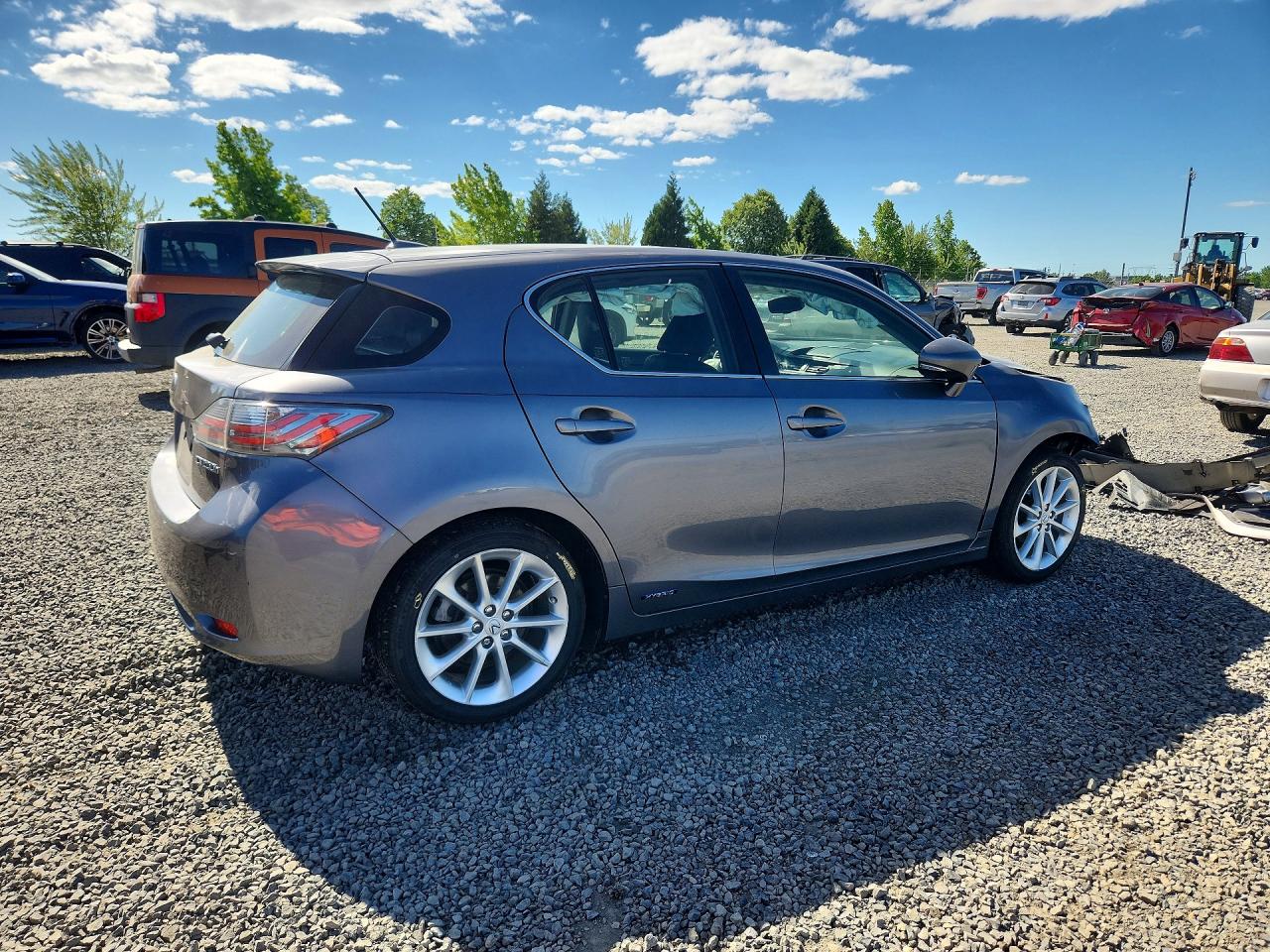 2012 Lexus Ct 200 Gray vin: JTHKD5BH6C2050017