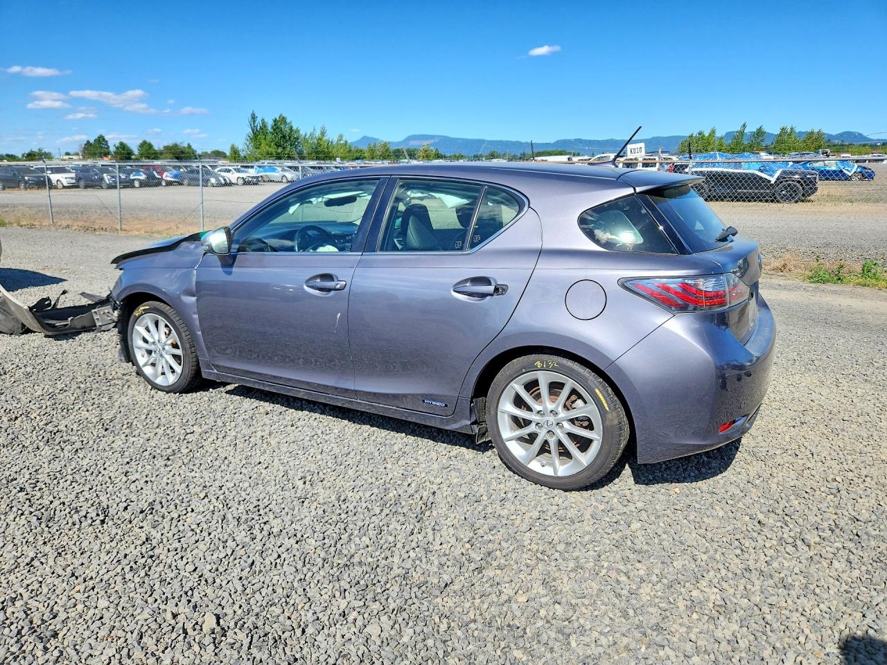2012 Lexus Ct 200 Gray vin: JTHKD5BH6C2050017
