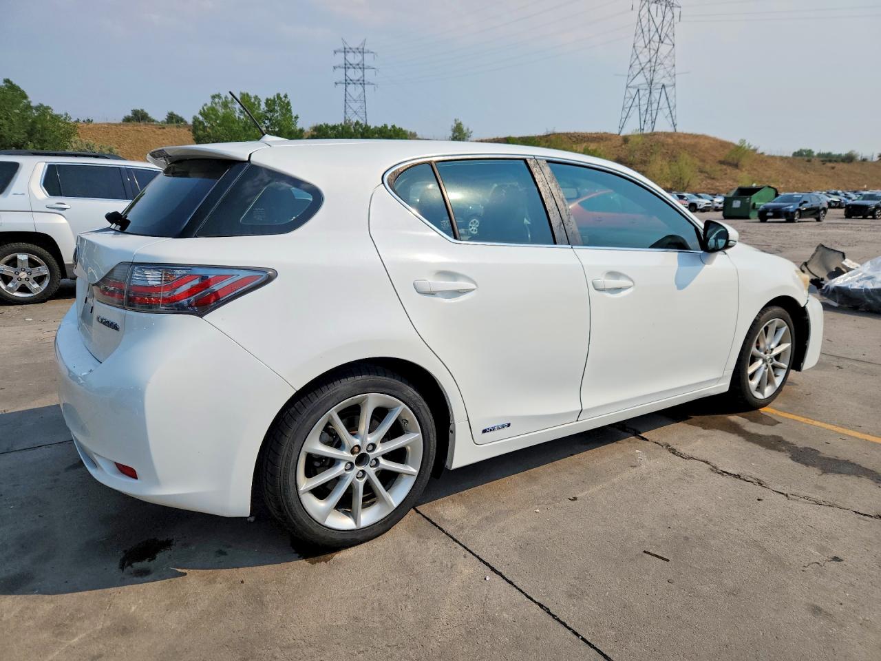 2012 Lexus Ct 200 White vin: JTHKD5BH6C2087245