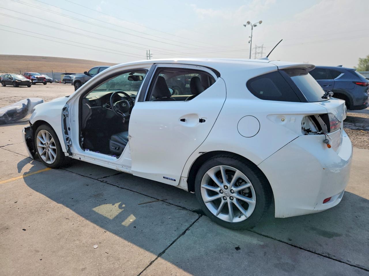 2012 Lexus Ct 200 White vin: JTHKD5BH6C2087245