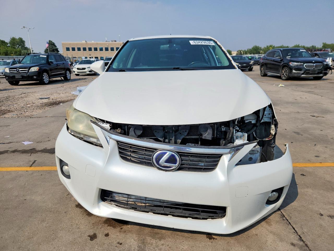 2012 Lexus Ct 200 White vin: JTHKD5BH6C2087245