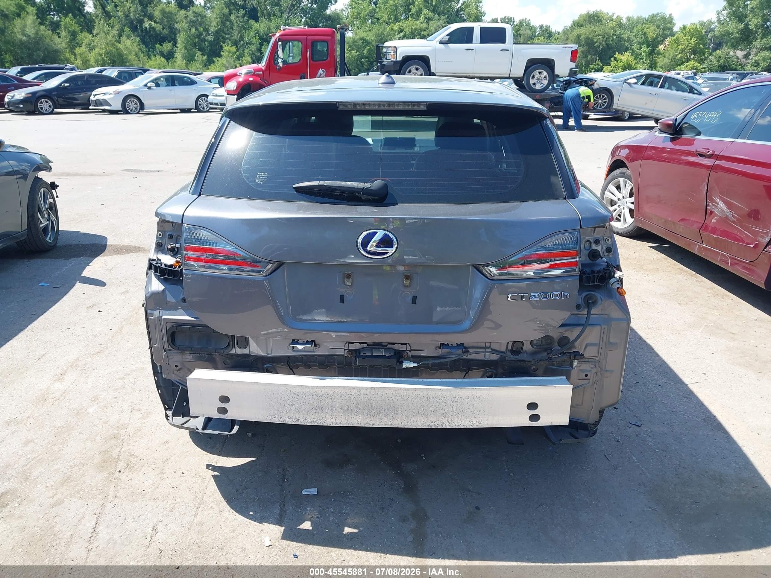 2012 Lexus Ct 200h Premium Gray vin: JTHKD5BH6C2087729