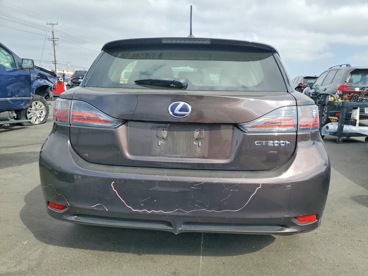2012 Lexus Ct 200 Фиолетовый vin: JTHKD5BH6C2090453