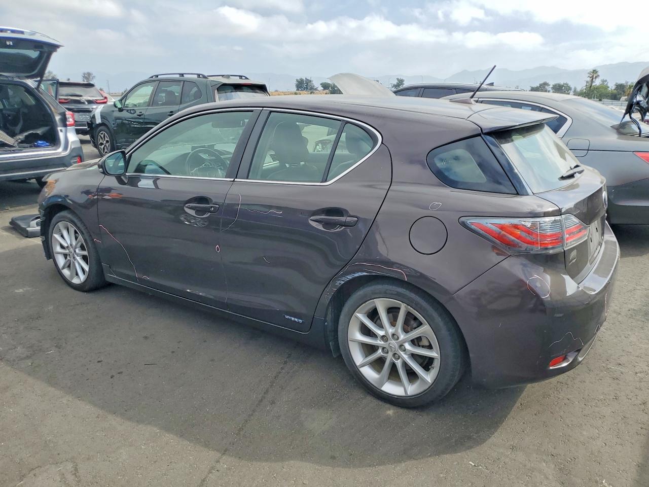 2012 Lexus Ct 200 Фиолетовый vin: JTHKD5BH6C2090453