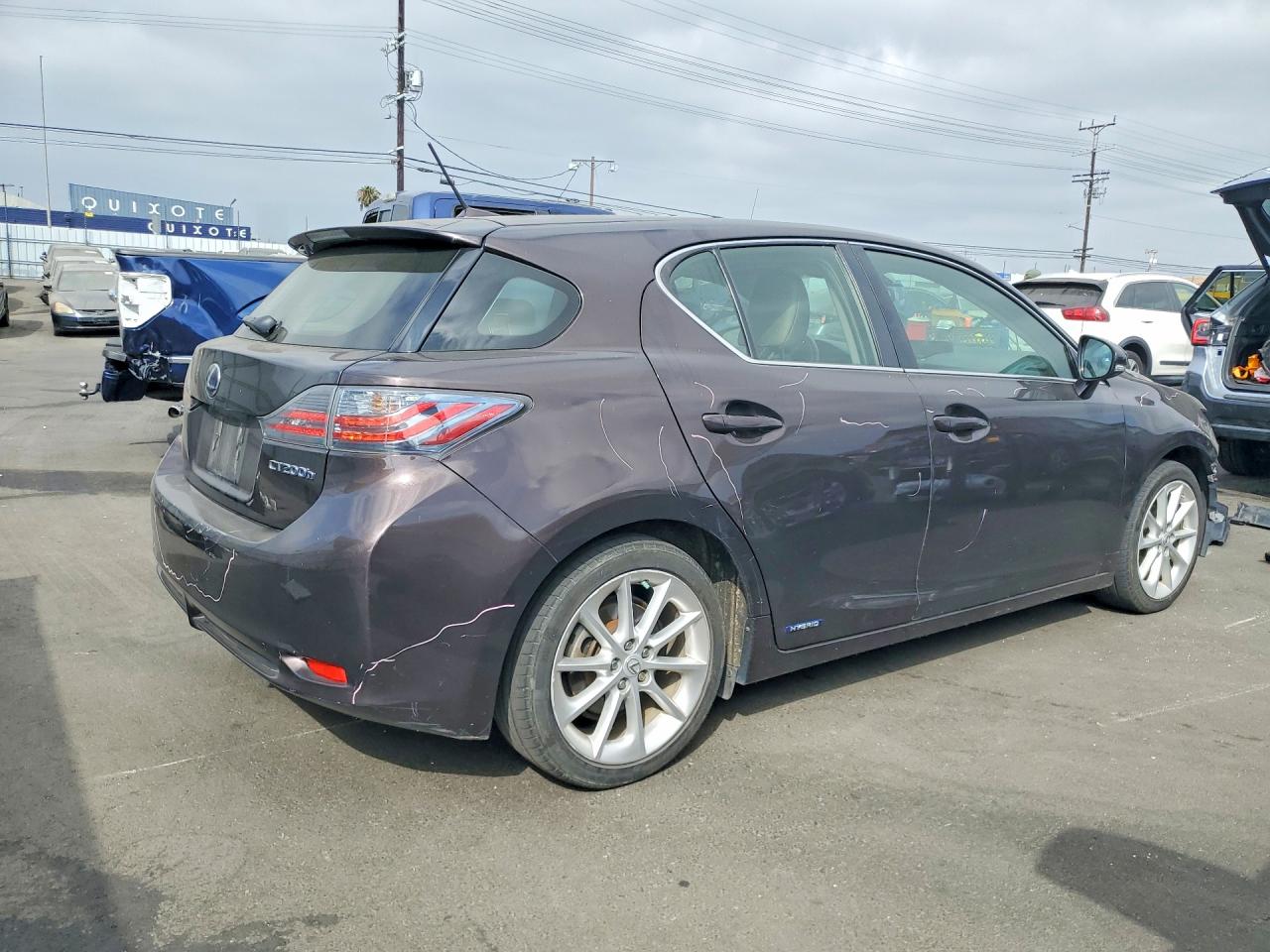 2012 Lexus Ct 200 Фиолетовый vin: JTHKD5BH6C2090453