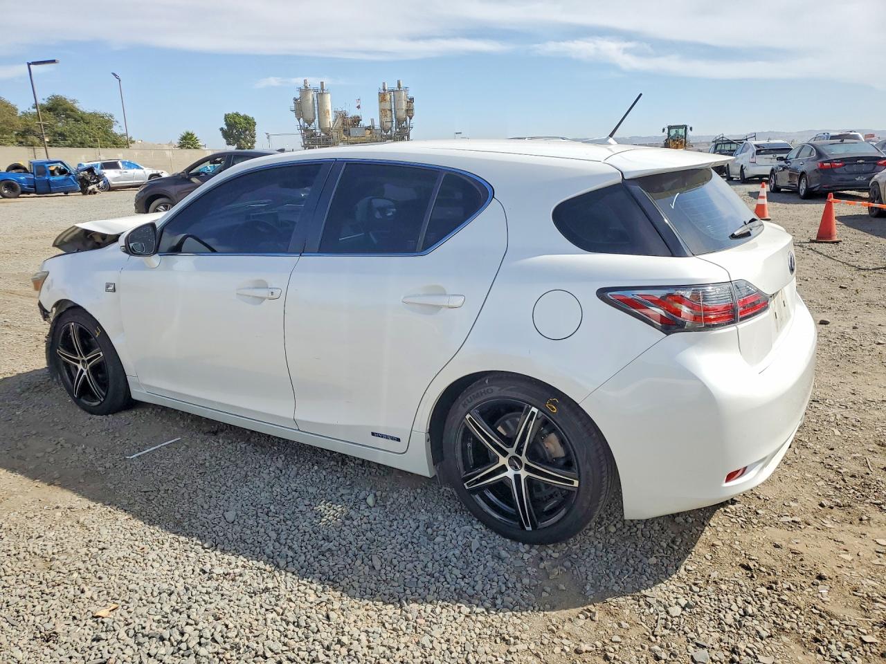 2012 Lexus Ct 200 White vin: JTHKD5BH6C2106554