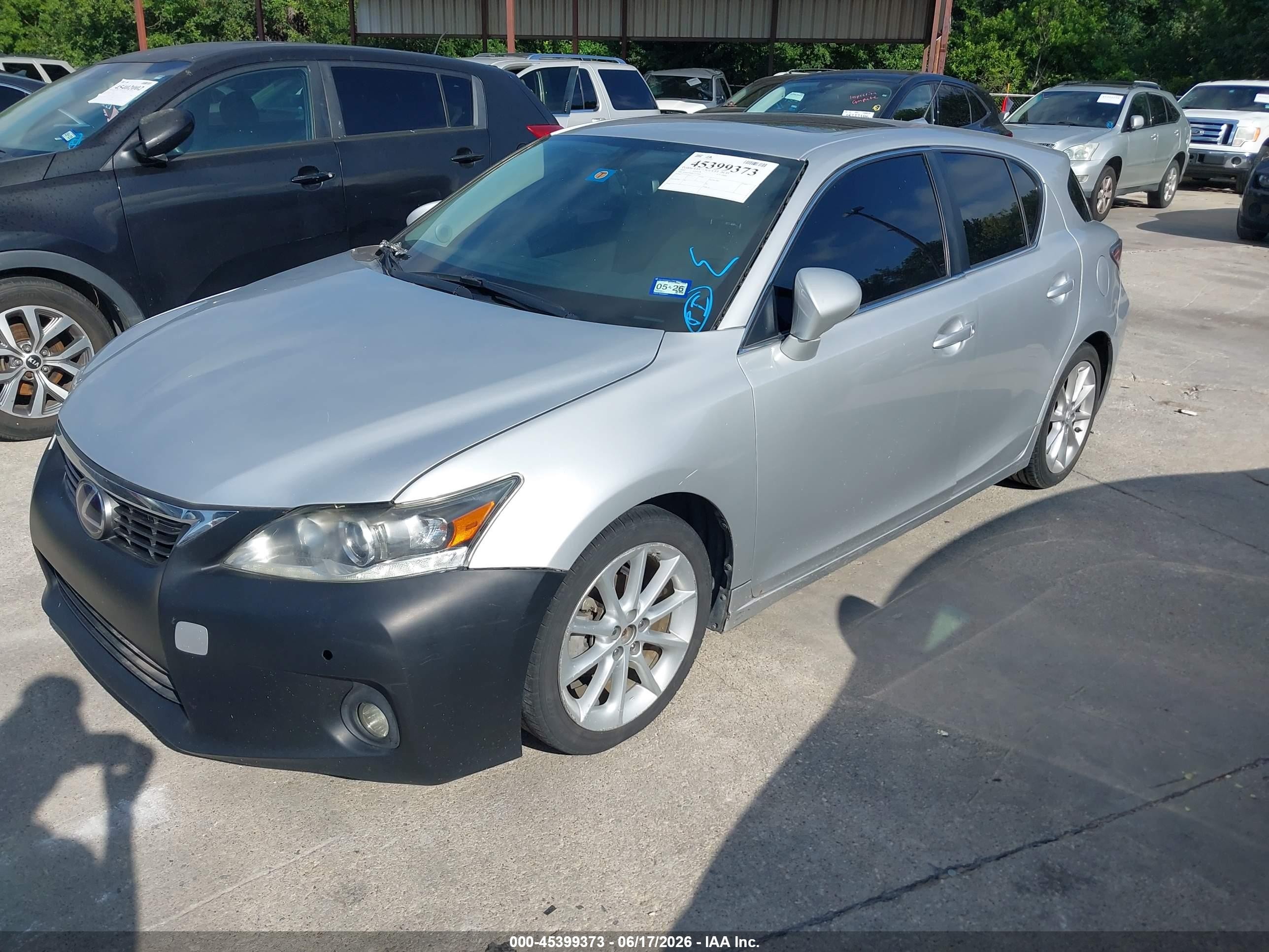 2012 Lexus Ct 200h Premium Silver vin: JTHKD5BH6C2115044