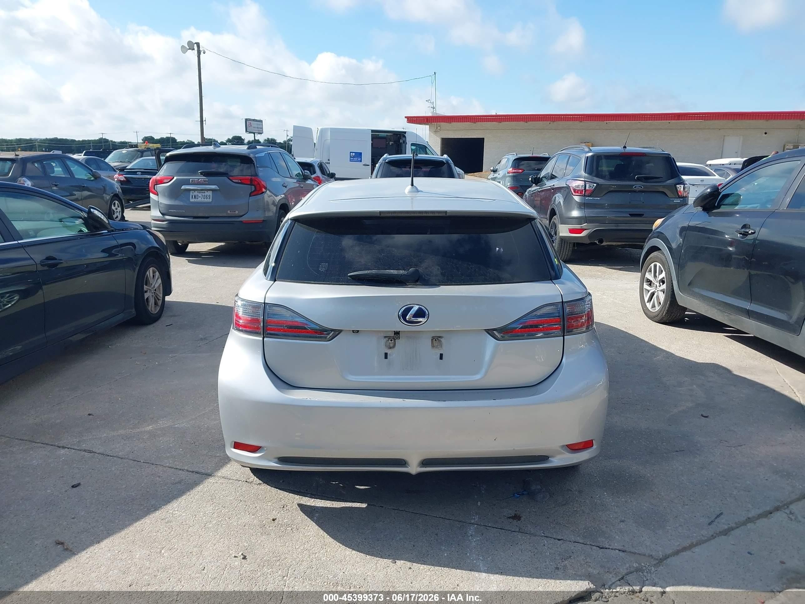 2012 Lexus Ct 200h Premium Silver vin: JTHKD5BH6C2115044