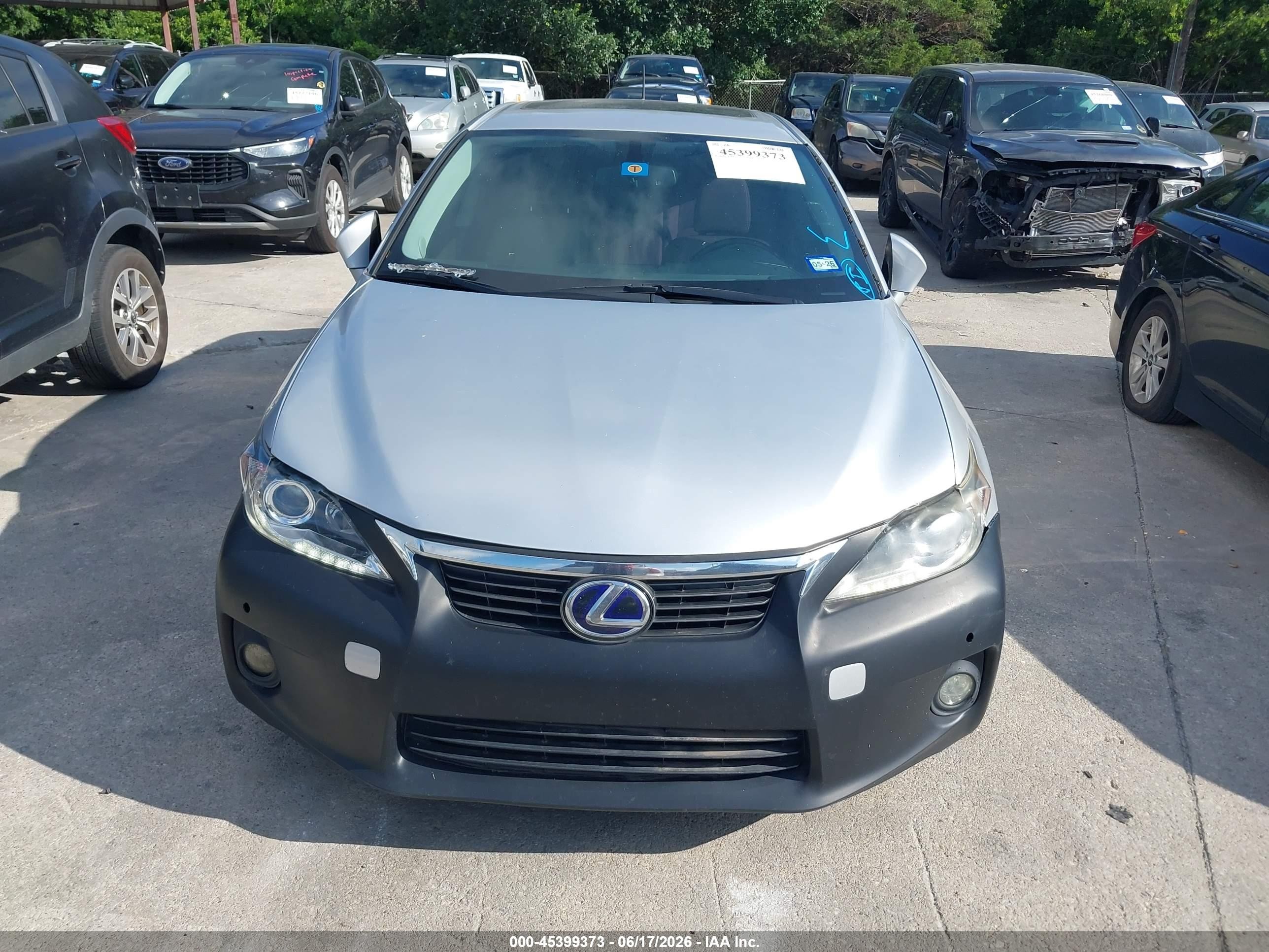 2012 Lexus Ct 200h Premium Silver vin: JTHKD5BH6C2115044