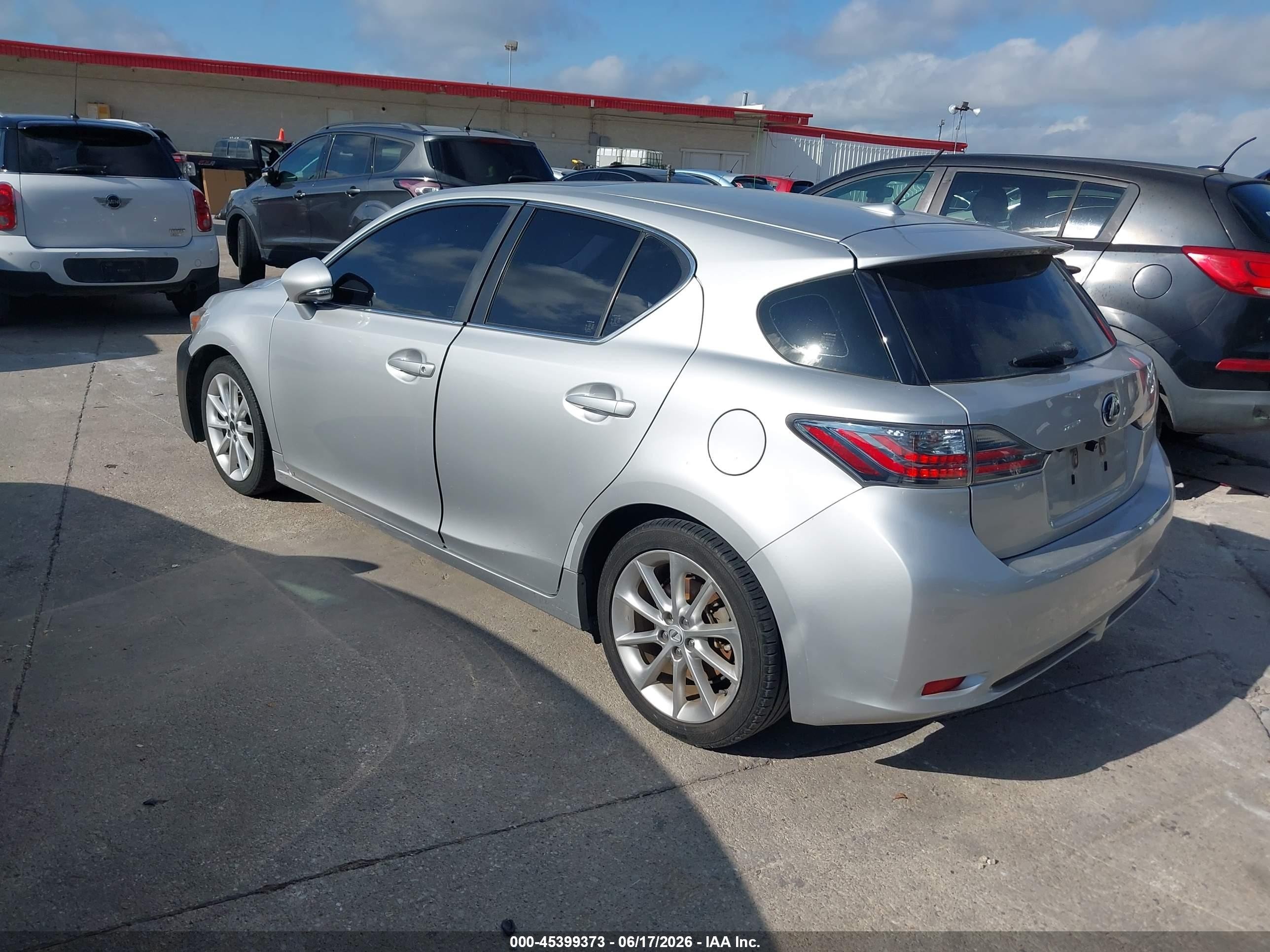 2012 Lexus Ct 200h Premium Silver vin: JTHKD5BH6C2115044