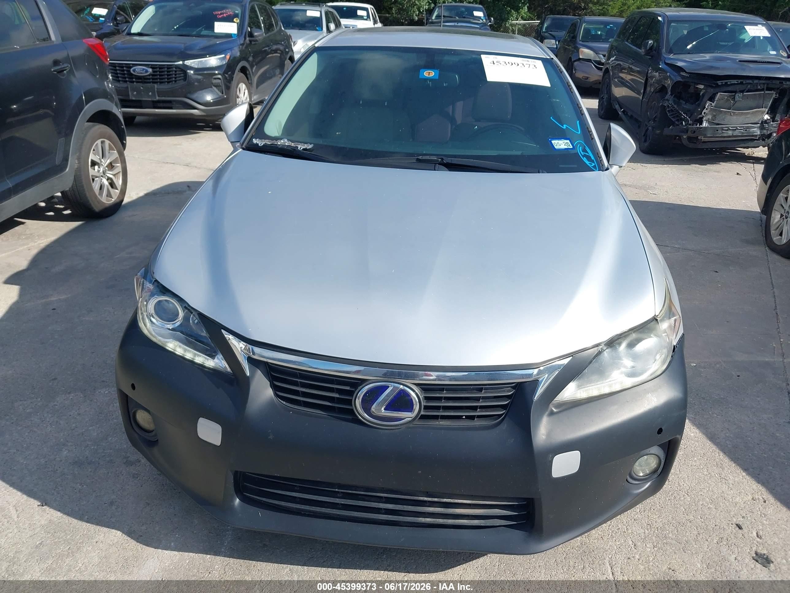 2012 Lexus Ct 200h Premium Silver vin: JTHKD5BH6C2115044