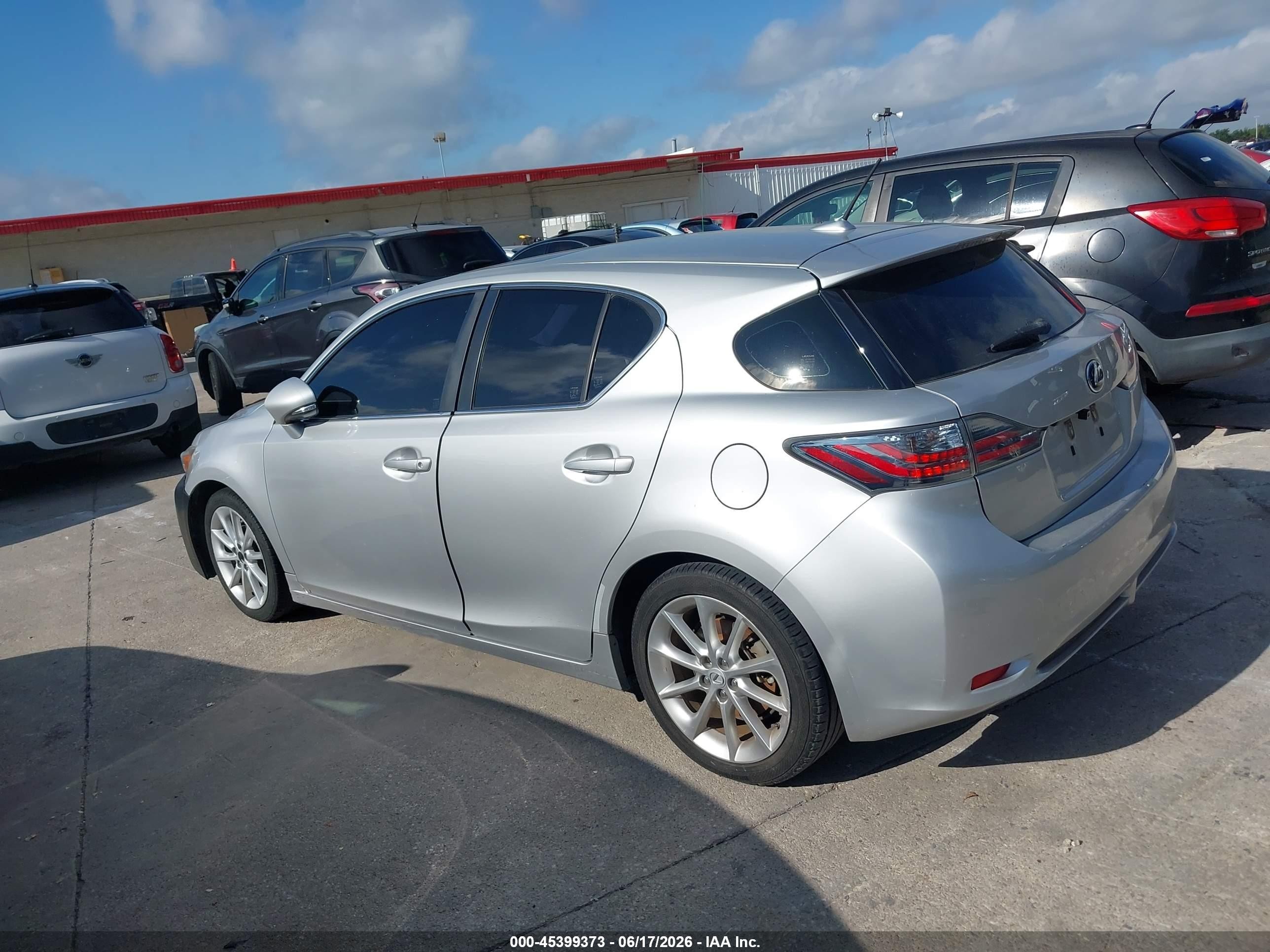 2012 Lexus Ct 200h Premium Silver vin: JTHKD5BH6C2115044