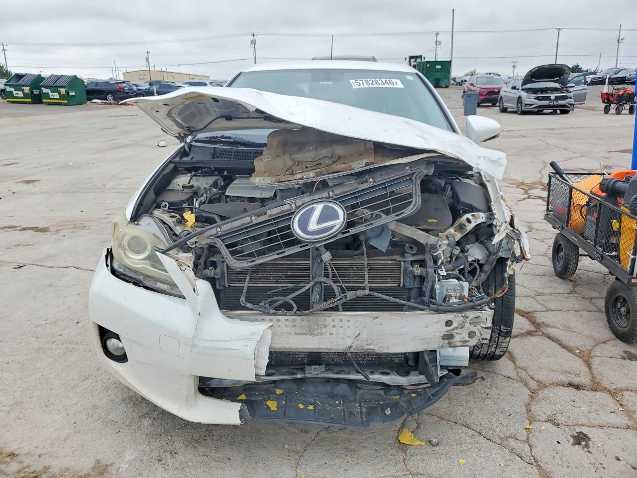 2012 Lexus Ct 200 White vin: JTHKD5BH6C2118087