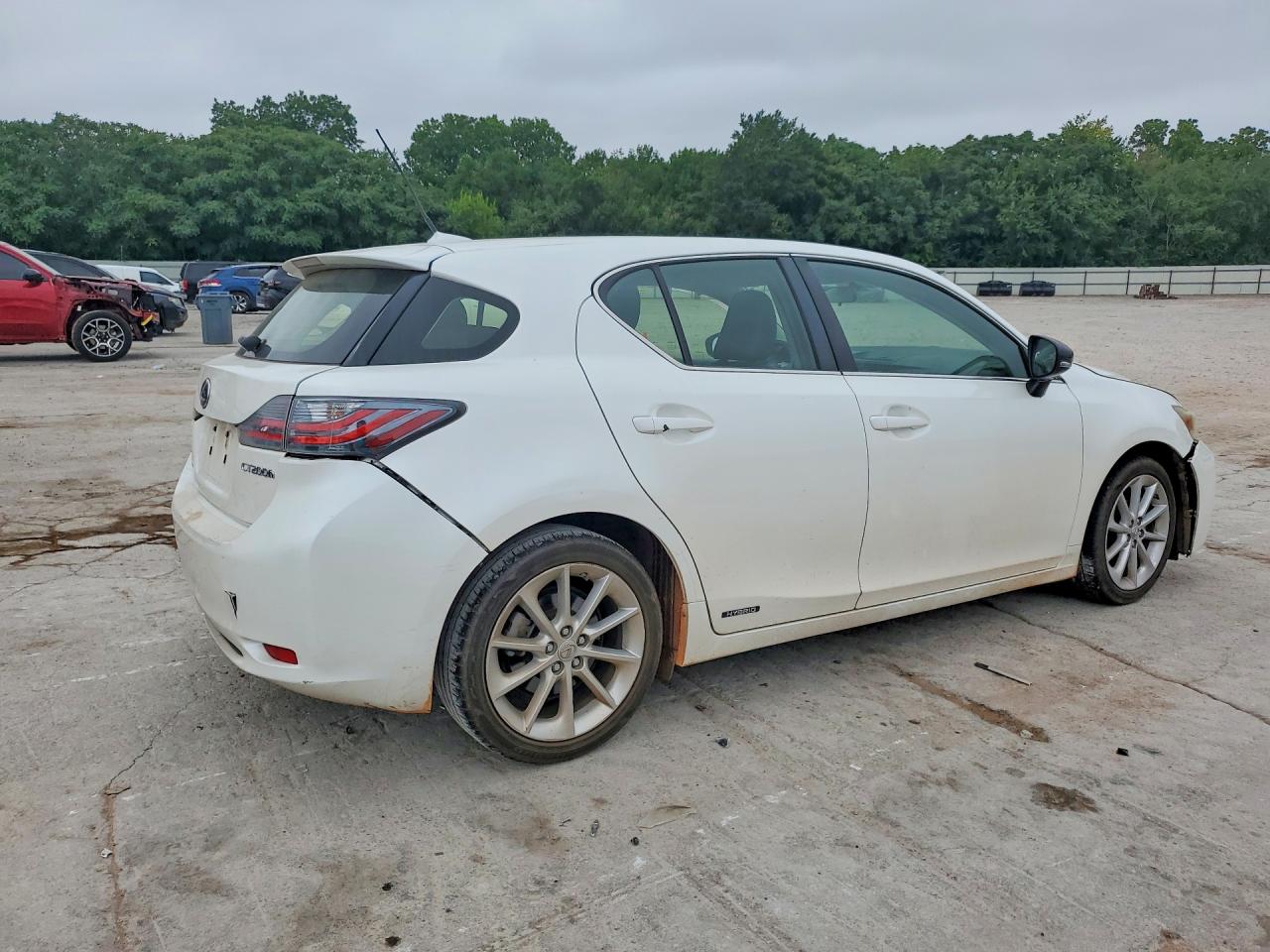 2012 Lexus Ct 200 White vin: JTHKD5BH6C2118087