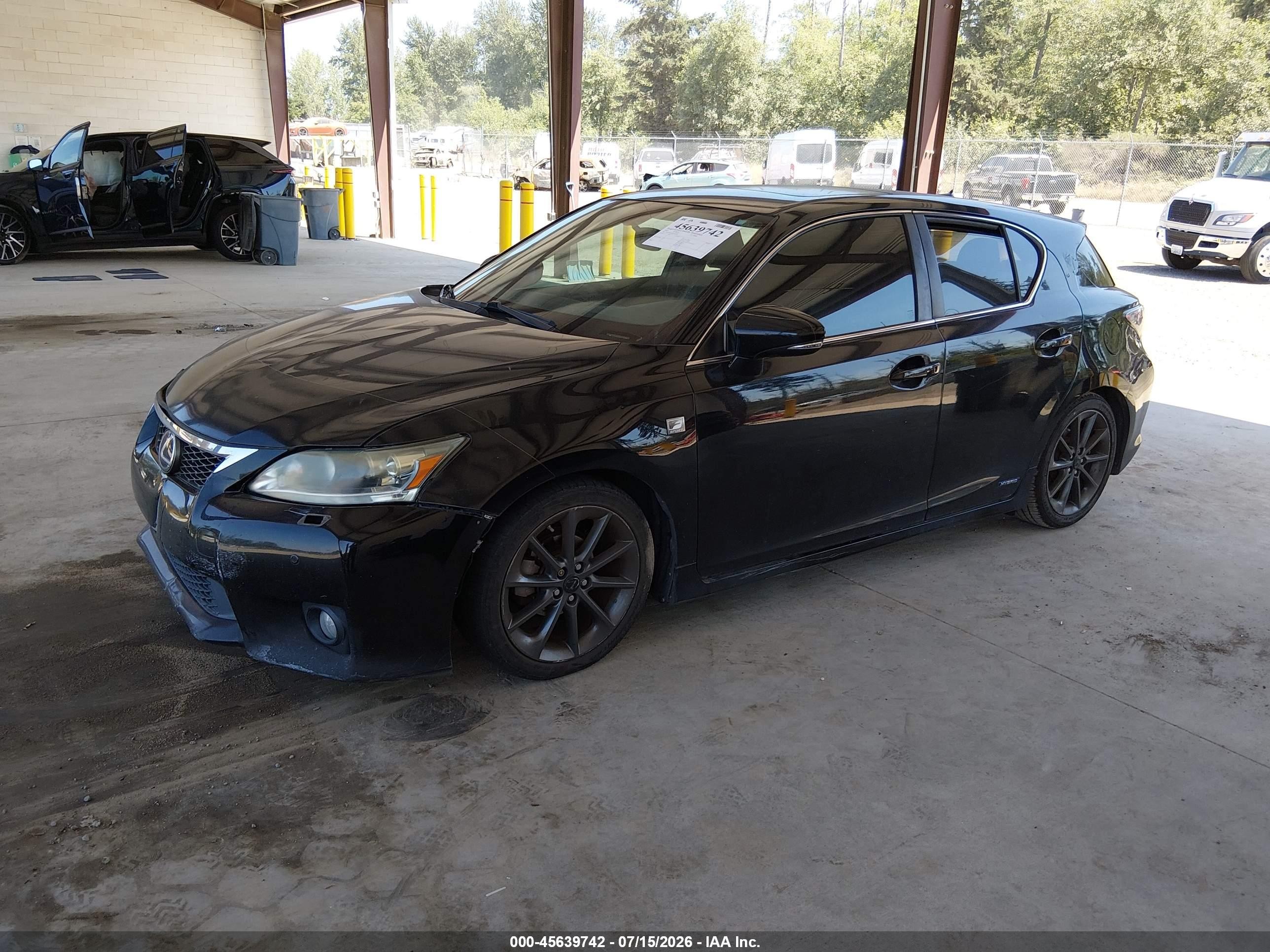 2013 Lexus Ct 200h   Black vin: JTHKD5BH6D2134386