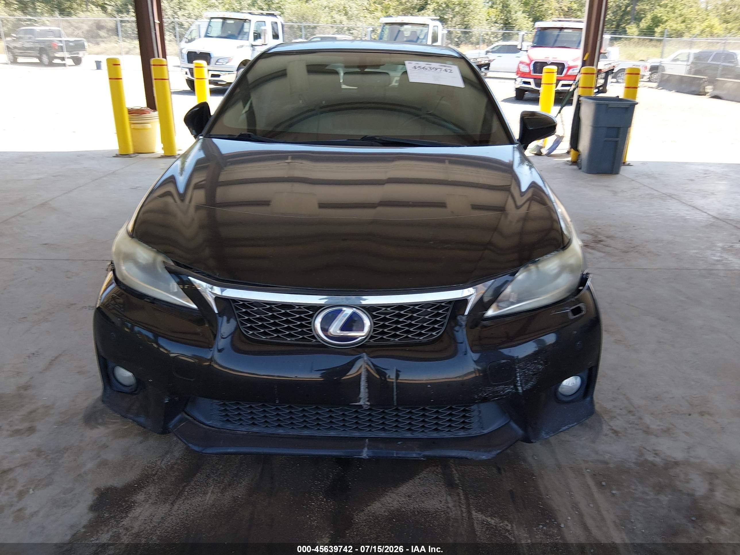 2013 Lexus Ct 200h   Black vin: JTHKD5BH6D2134386