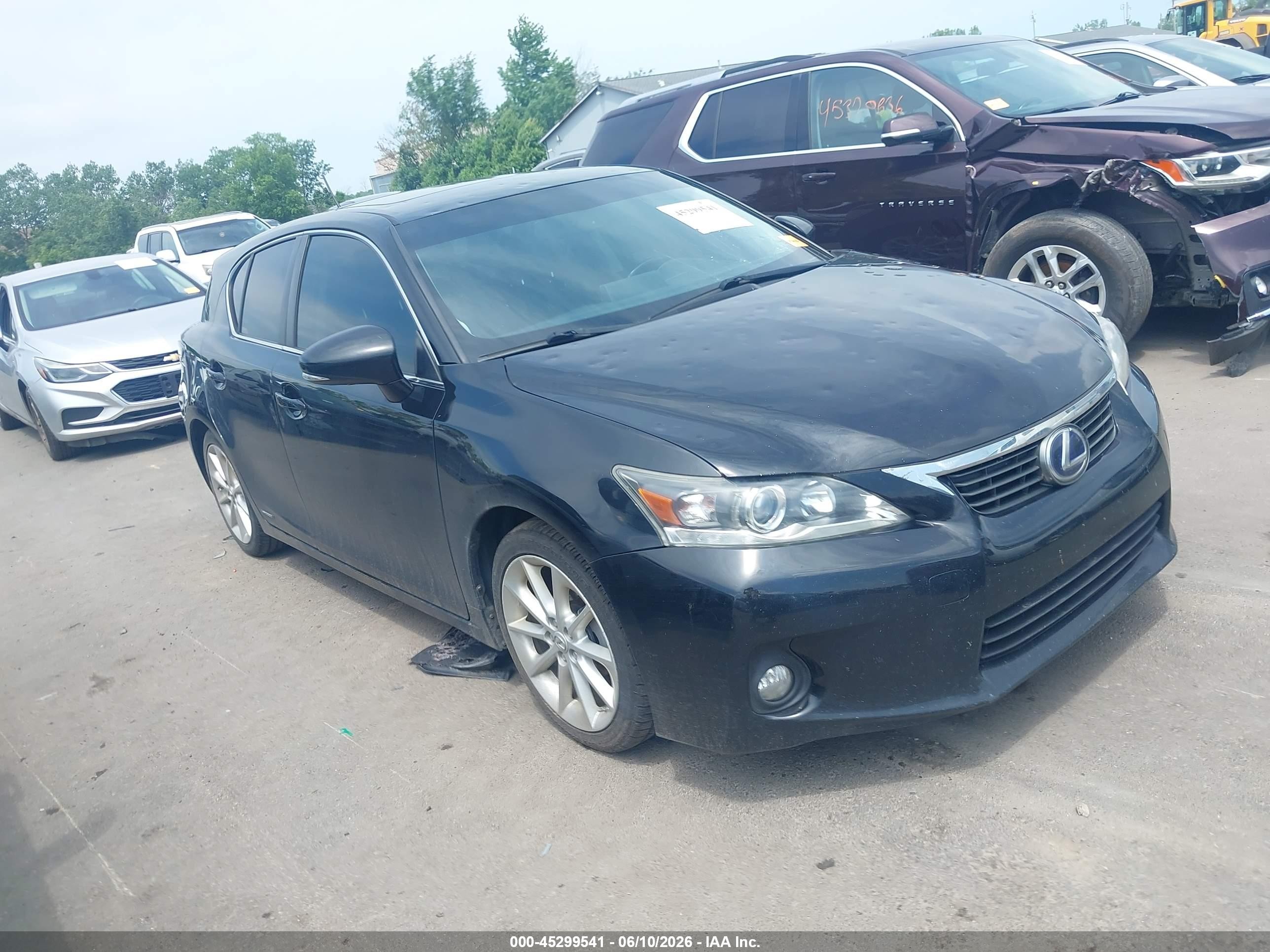 2013 Lexus Ct 200h   Black vin: JTHKD5BH6D2141838