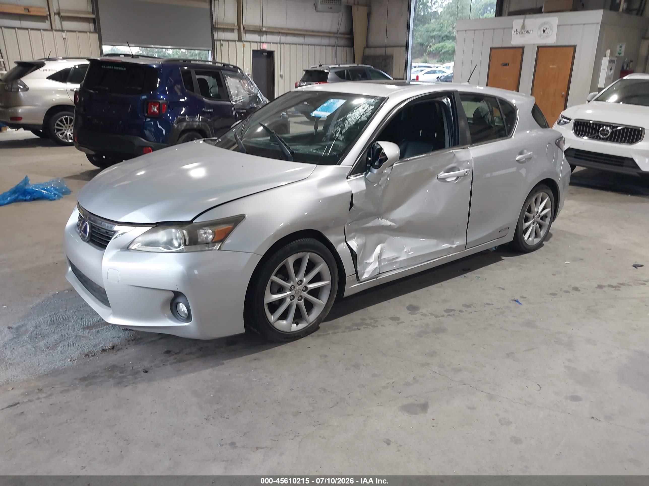 2013 Lexus Ct 200h   Gray vin: JTHKD5BH6D2148272