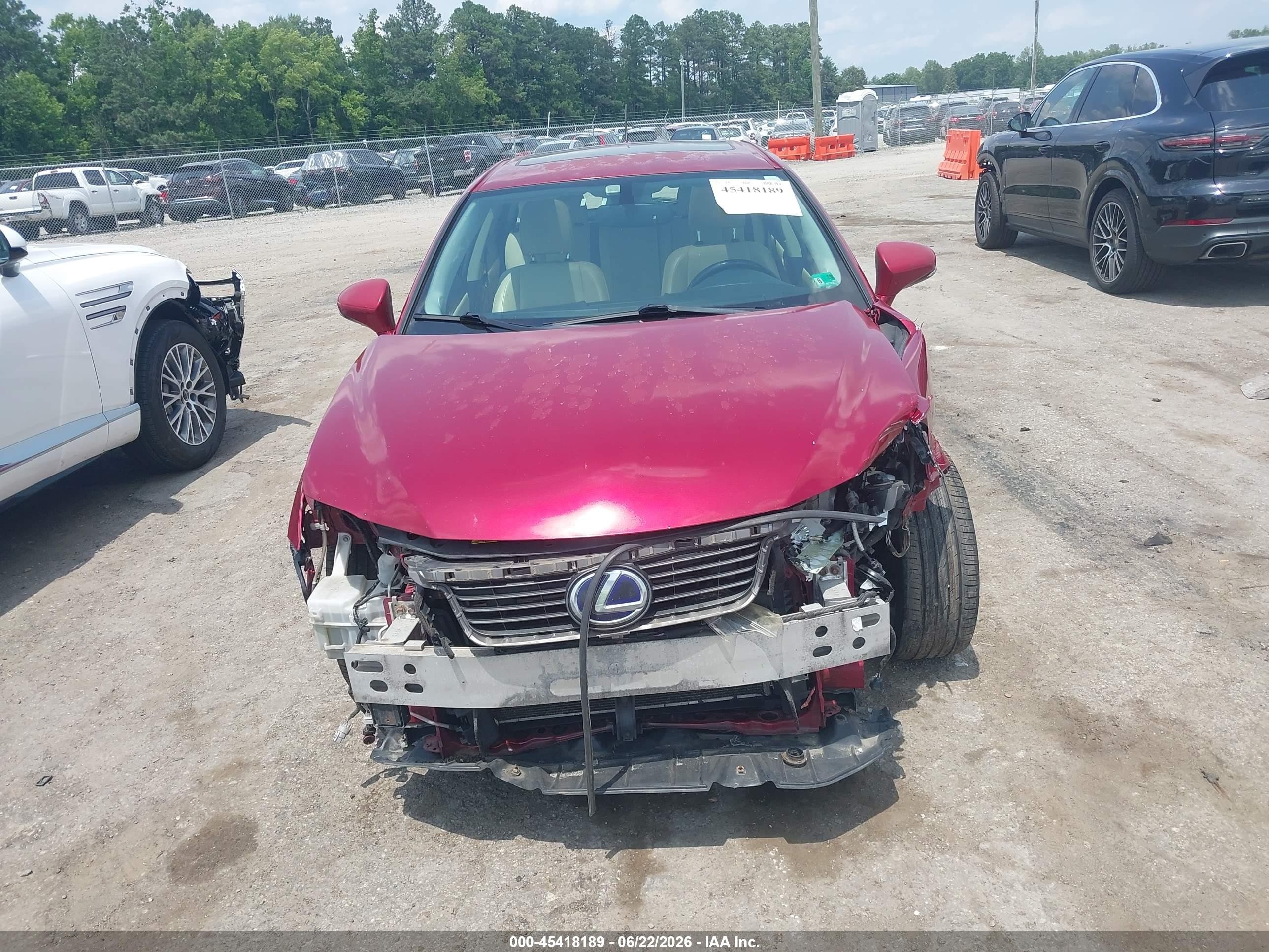 2013 Lexus Ct 200h   Red vin: JTHKD5BH6D2158221