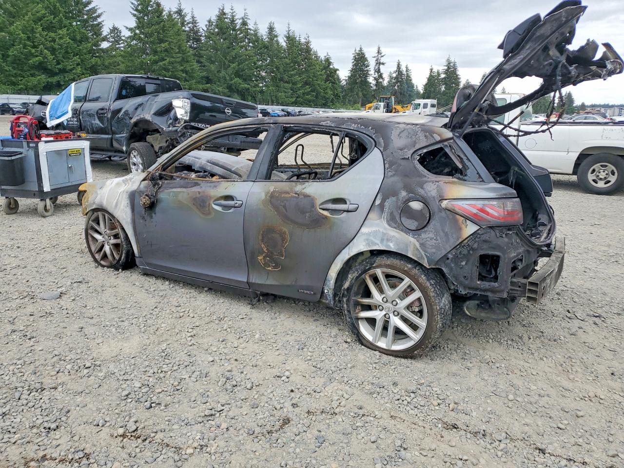 2013 Lexus Ct 200 Burn vin: JTHKD5BH6D2160812