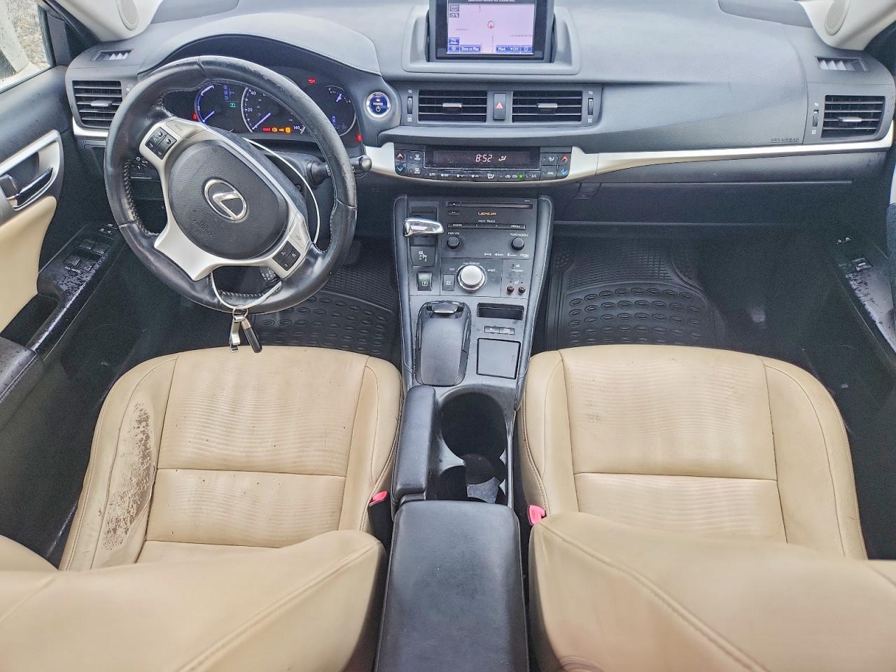 2013 Lexus Ct 200 White vin: JTHKD5BH6D2166609