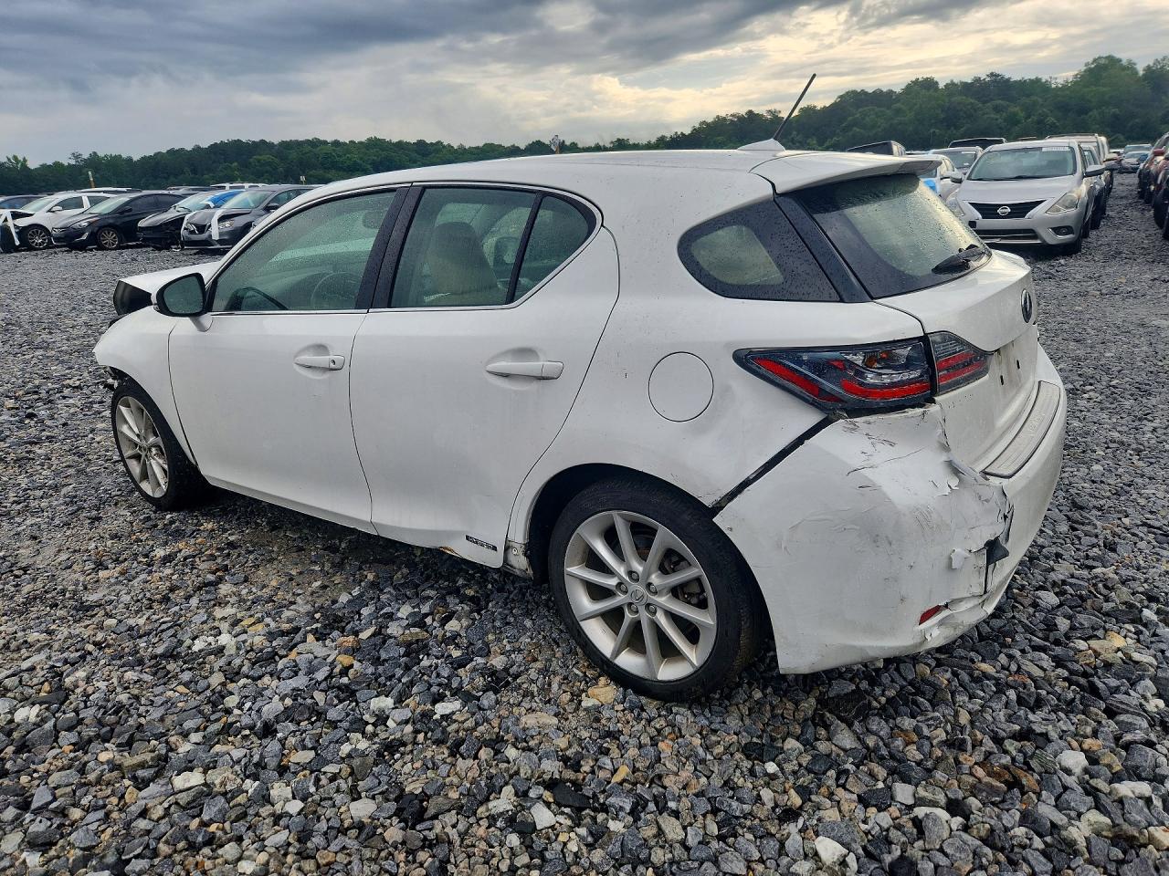 2013 Lexus Ct 200 White vin: JTHKD5BH6D2166609