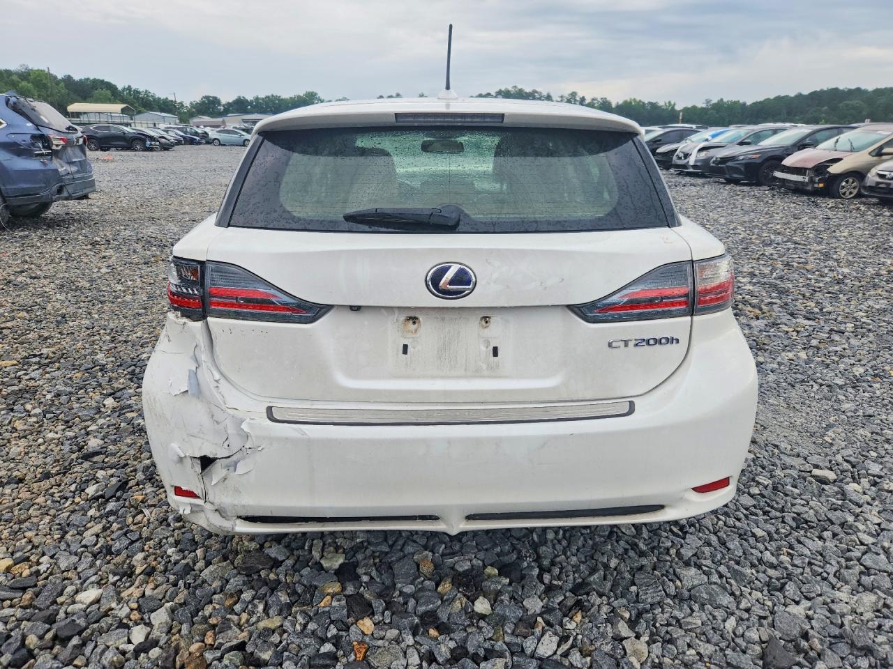2013 Lexus Ct 200 White vin: JTHKD5BH6D2166609