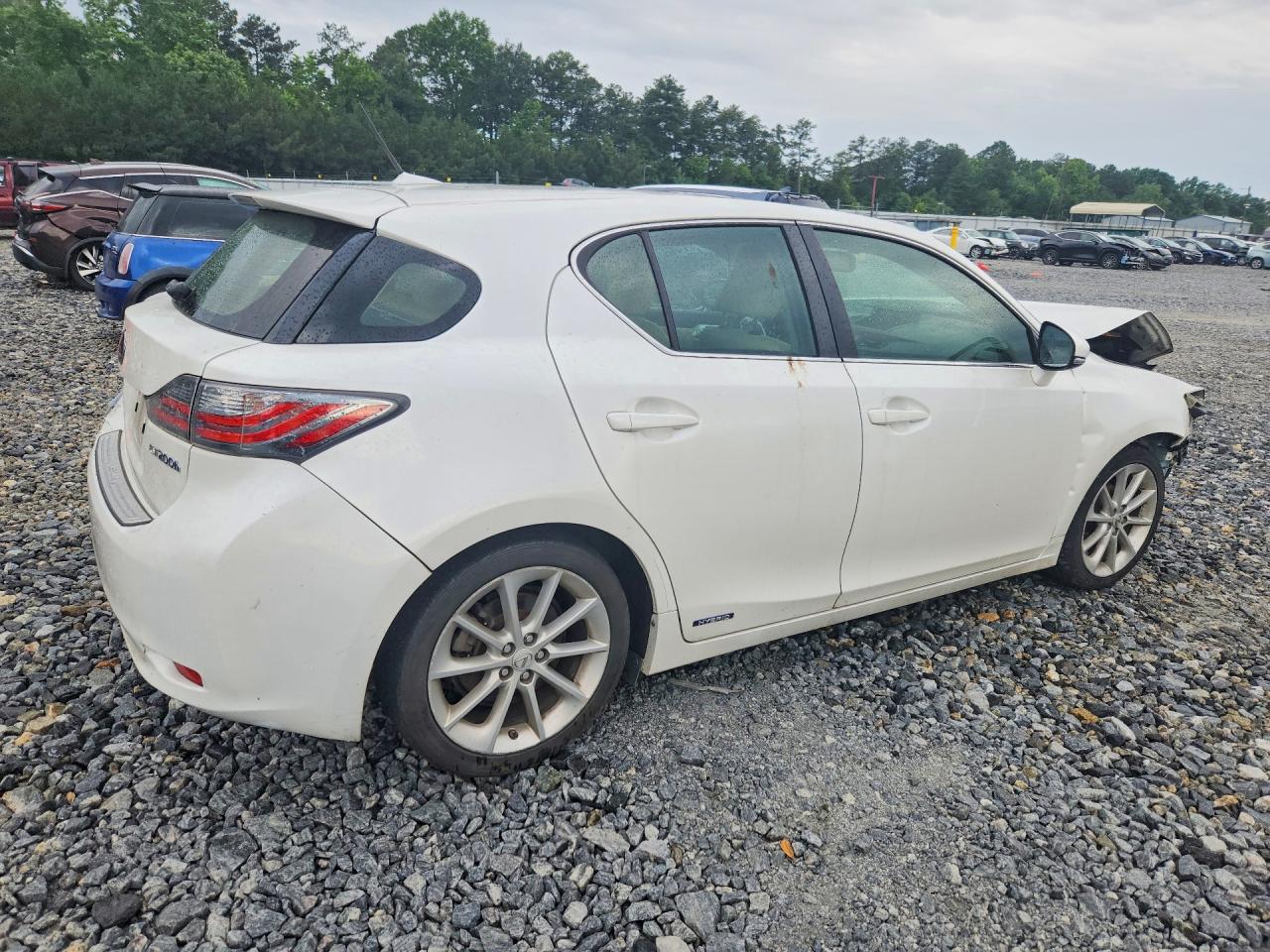 2013 Lexus Ct 200 White vin: JTHKD5BH6D2166609
