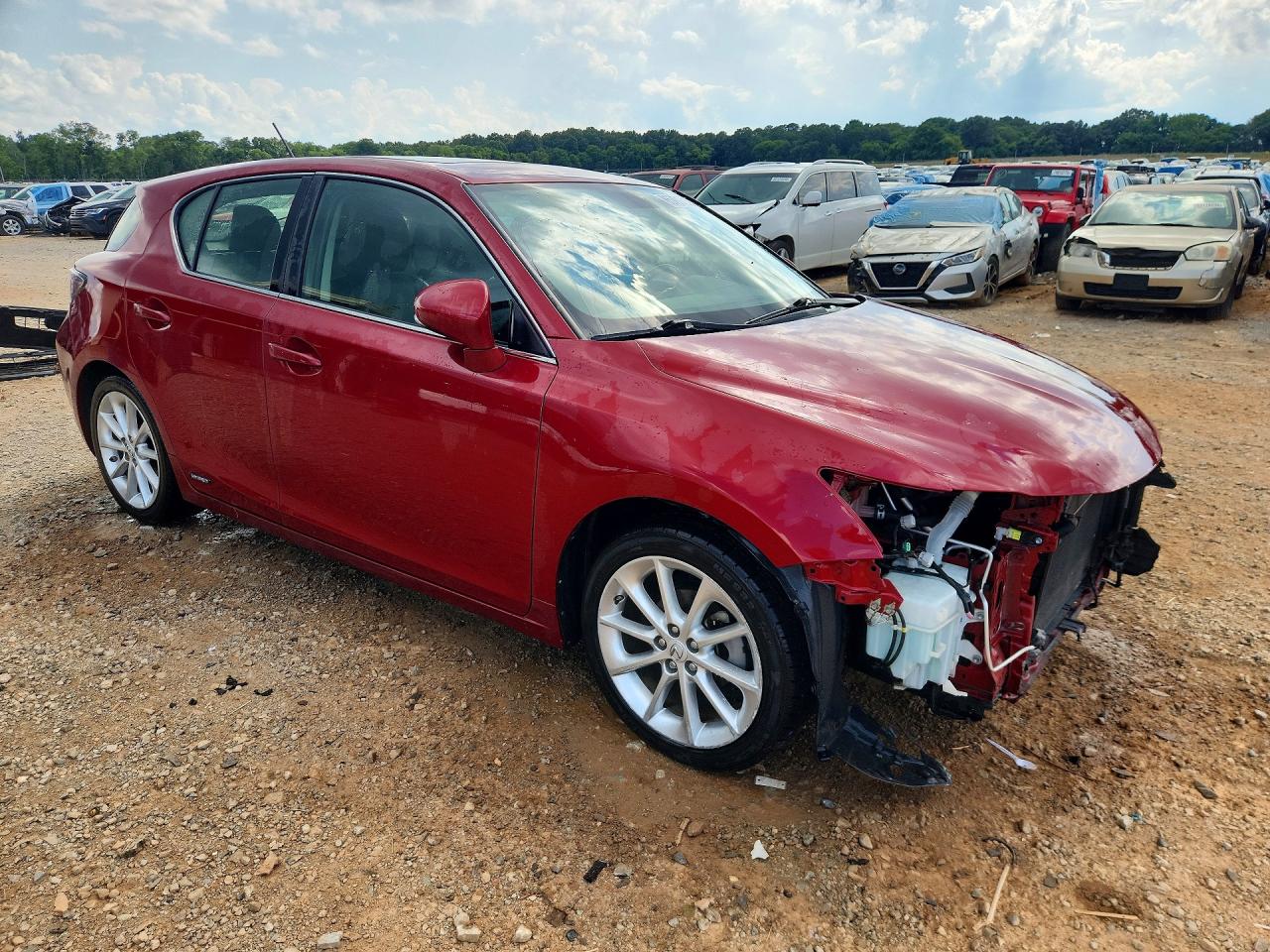 2013 Lexus Ct 200 Red vin: JTHKD5BH6D2167100