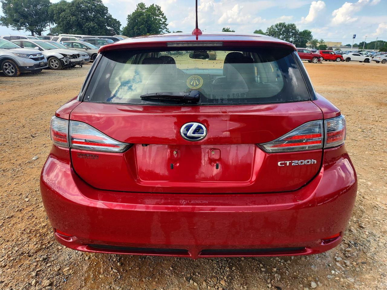 2013 Lexus Ct 200 Red vin: JTHKD5BH6D2167100