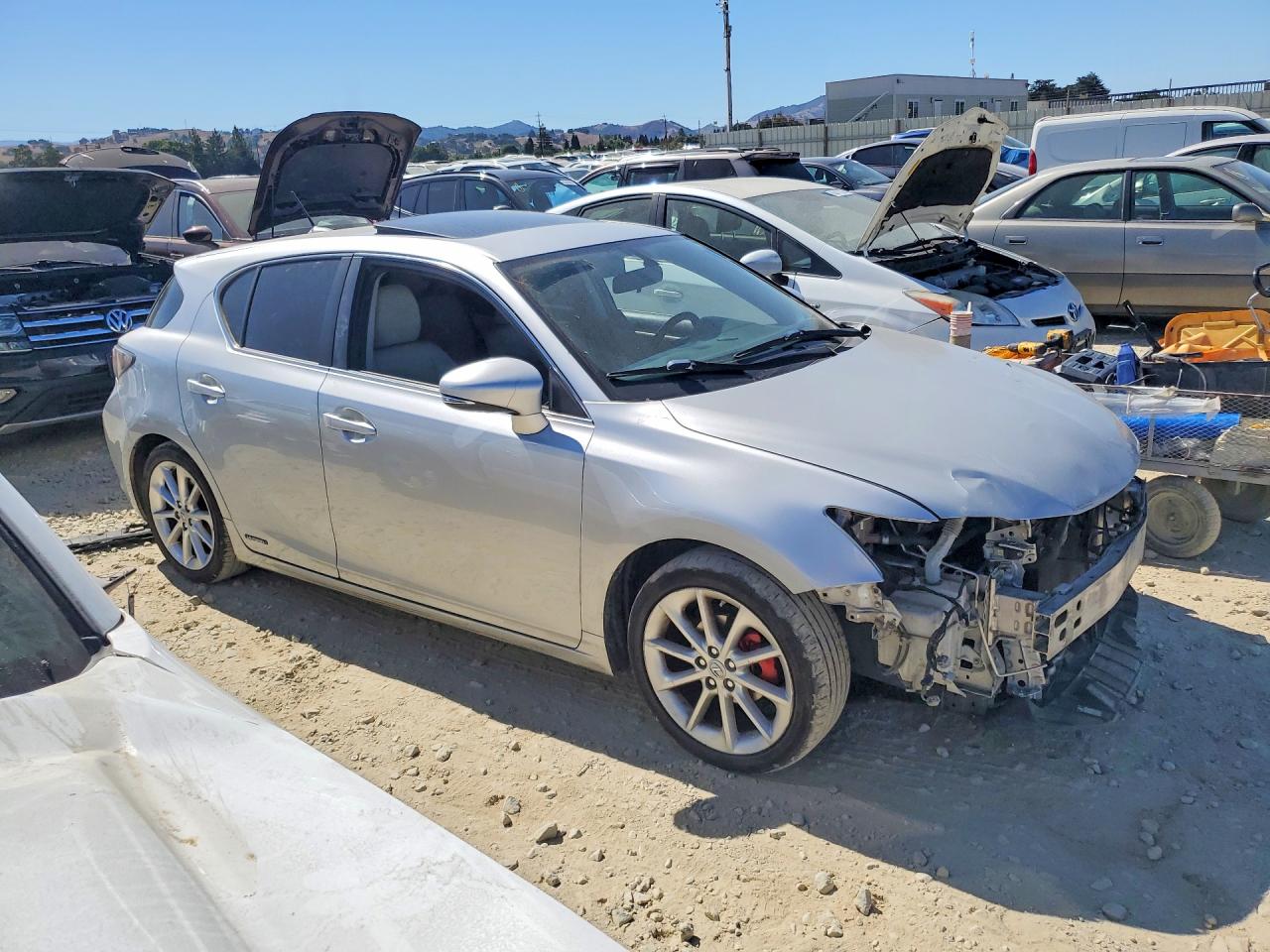 2013 Lexus Ct 200 Gray vin: JTHKD5BH6D2169204
