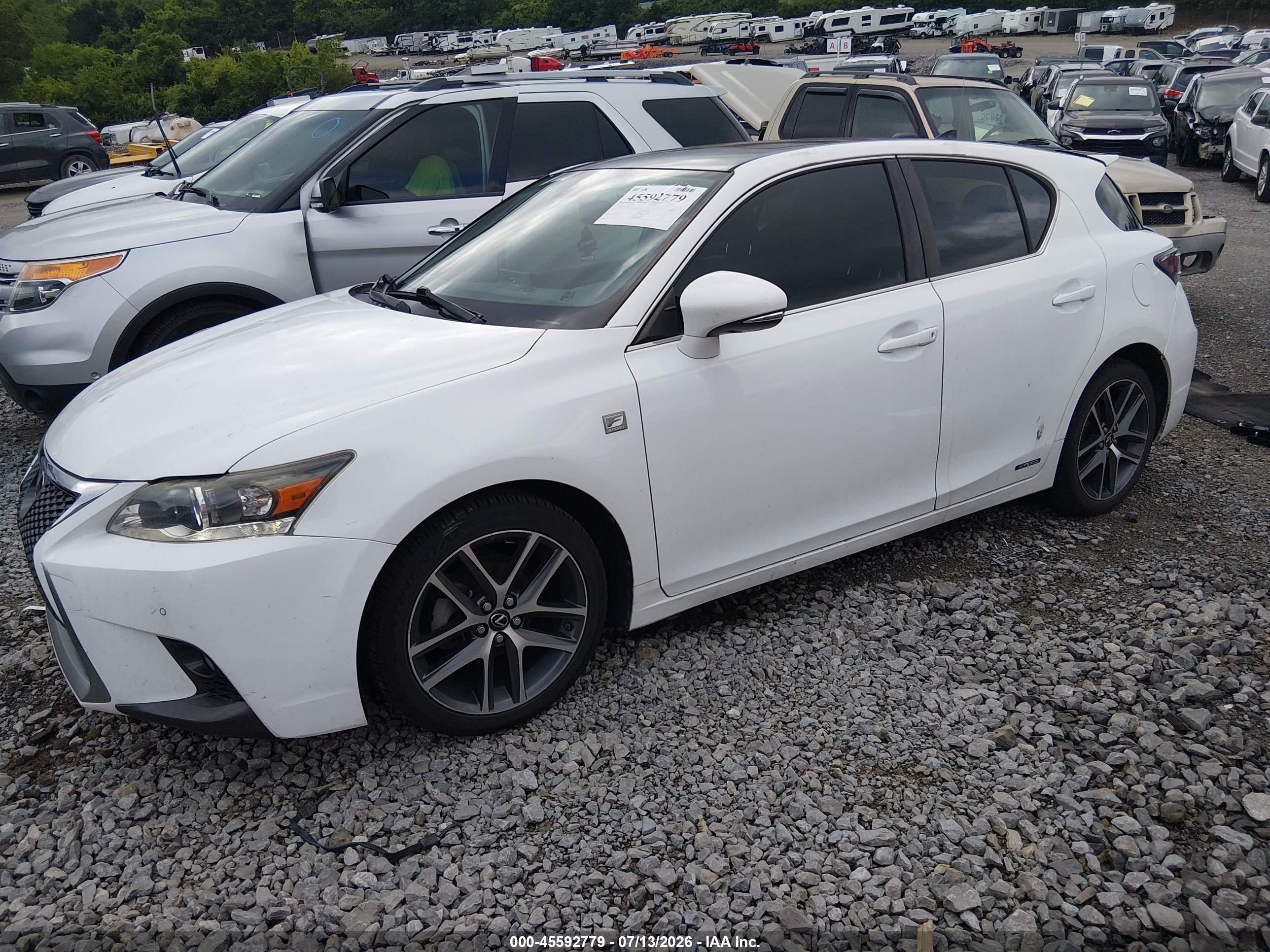 2014 Lexus Ct 200h   Silver vin: JTHKD5BH6E2174050