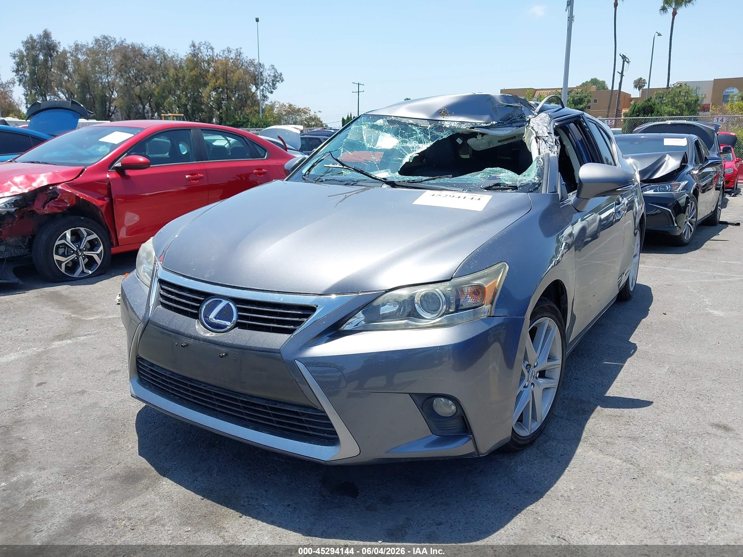 2014 Lexus Ct 200h   Gray vin: JTHKD5BH6E2175070