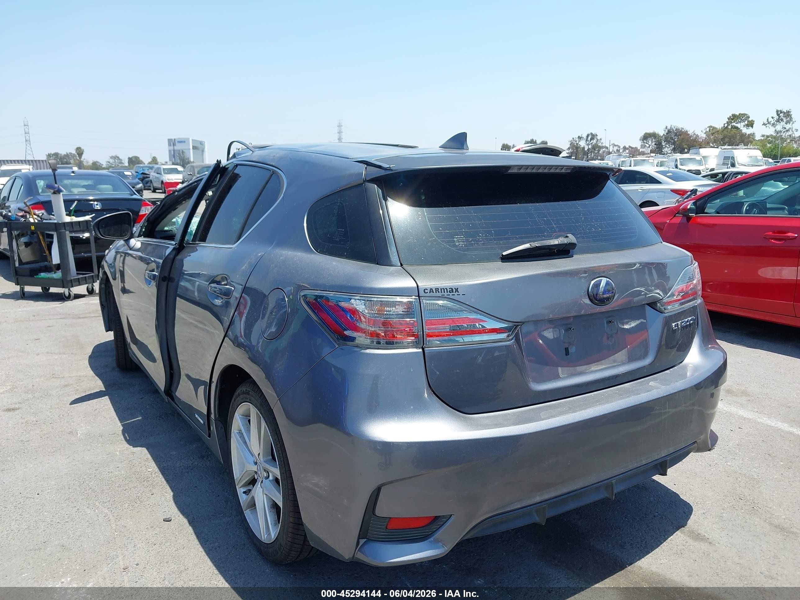 2014 Lexus Ct 200h   Gray vin: JTHKD5BH6E2175070
