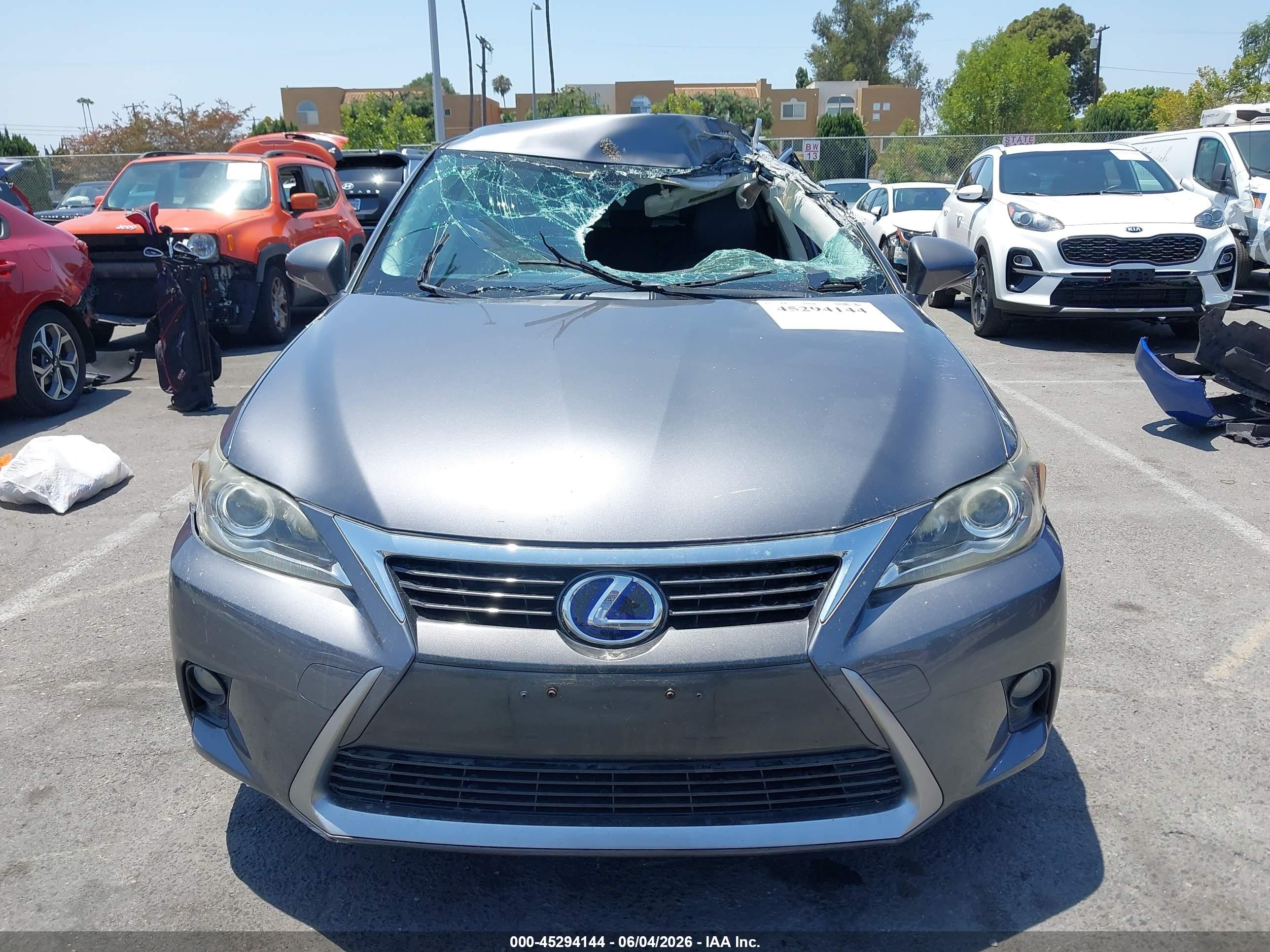 2014 Lexus Ct 200h   Gray vin: JTHKD5BH6E2175070