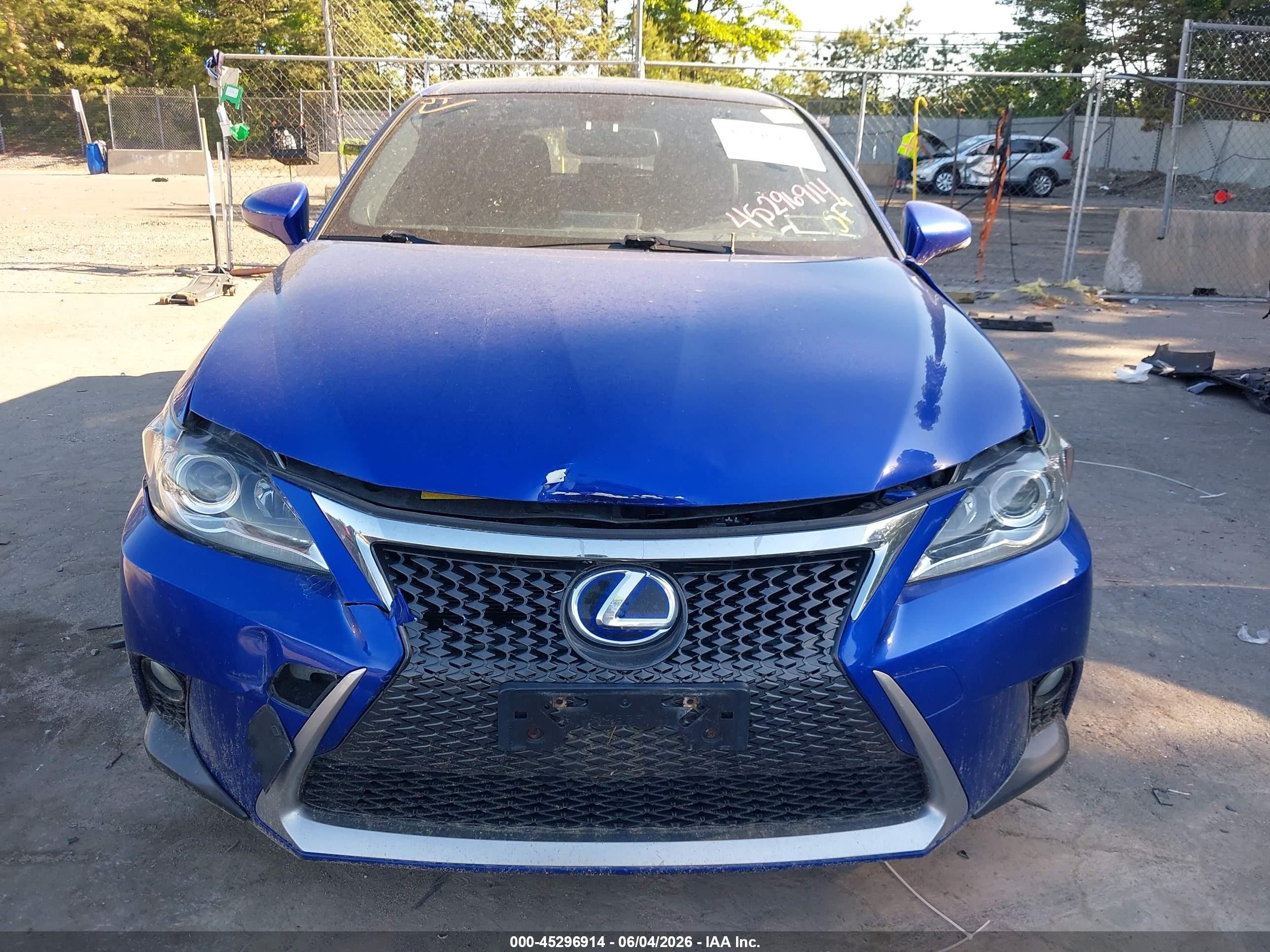 2014 Lexus Ct 200h Синий vin: JTHKD5BH6E2190667