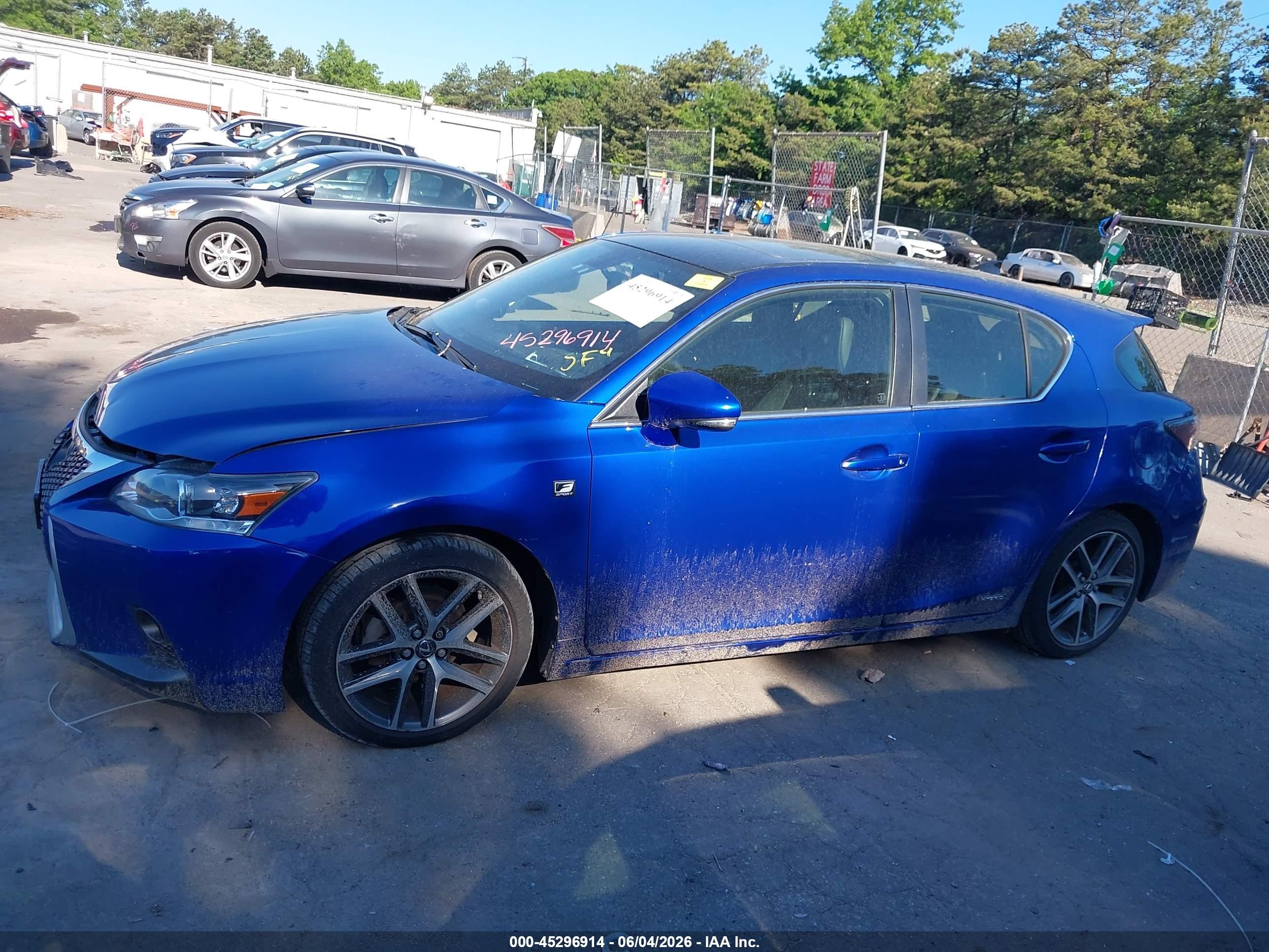 2014 Lexus Ct 200h Синий vin: JTHKD5BH6E2190667