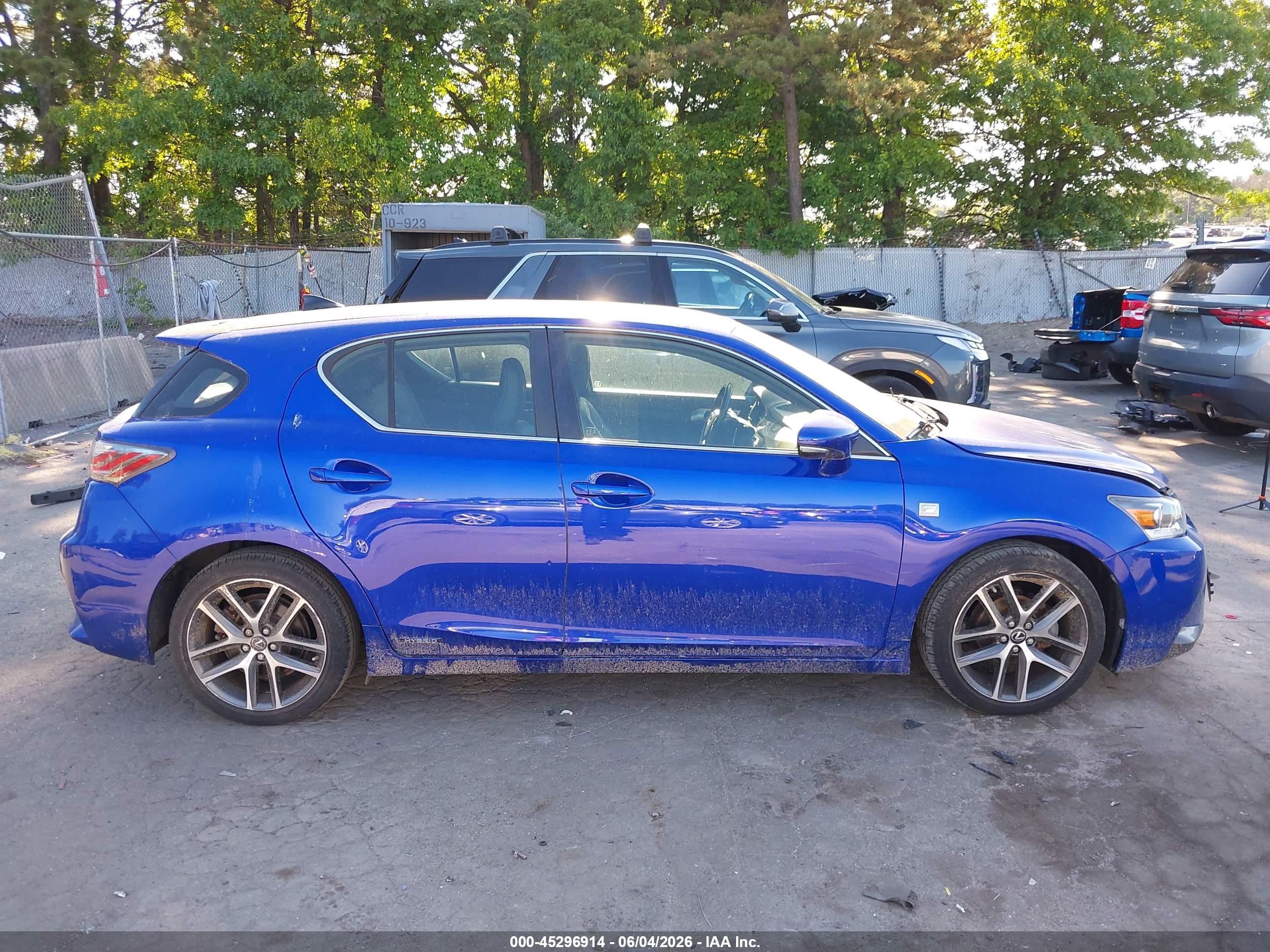 2014 Lexus Ct 200h Синий vin: JTHKD5BH6E2190667