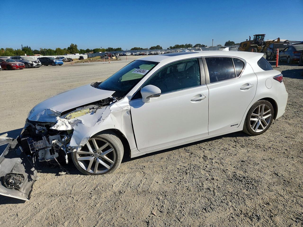 2014 Lexus Ct 200 White vin: JTHKD5BH6E2208777