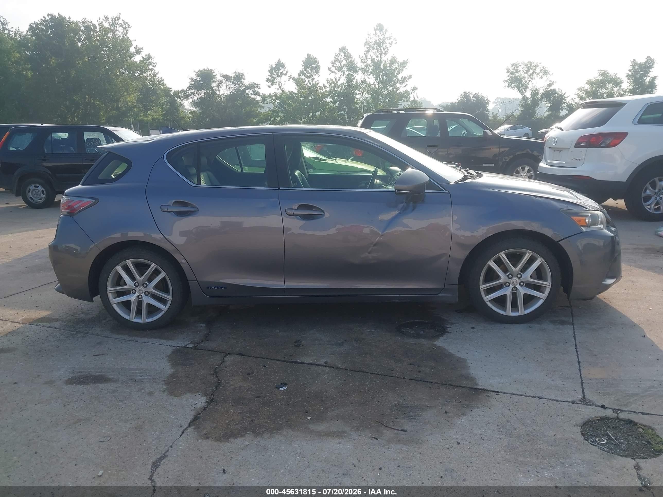 2015 Lexus Ct 200h   Gray vin: JTHKD5BH6F2220364