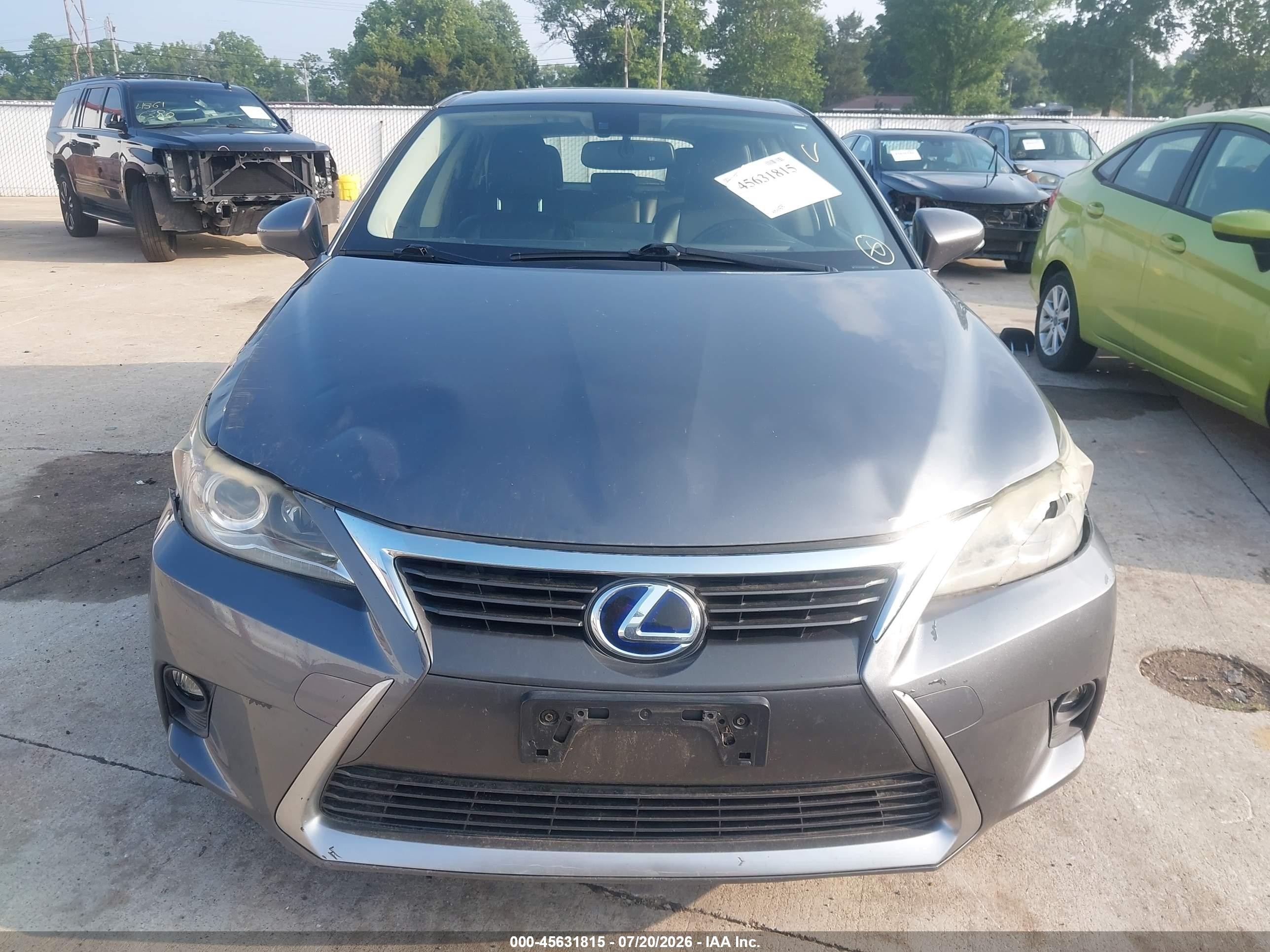 2015 Lexus Ct 200h   Gray vin: JTHKD5BH6F2220364