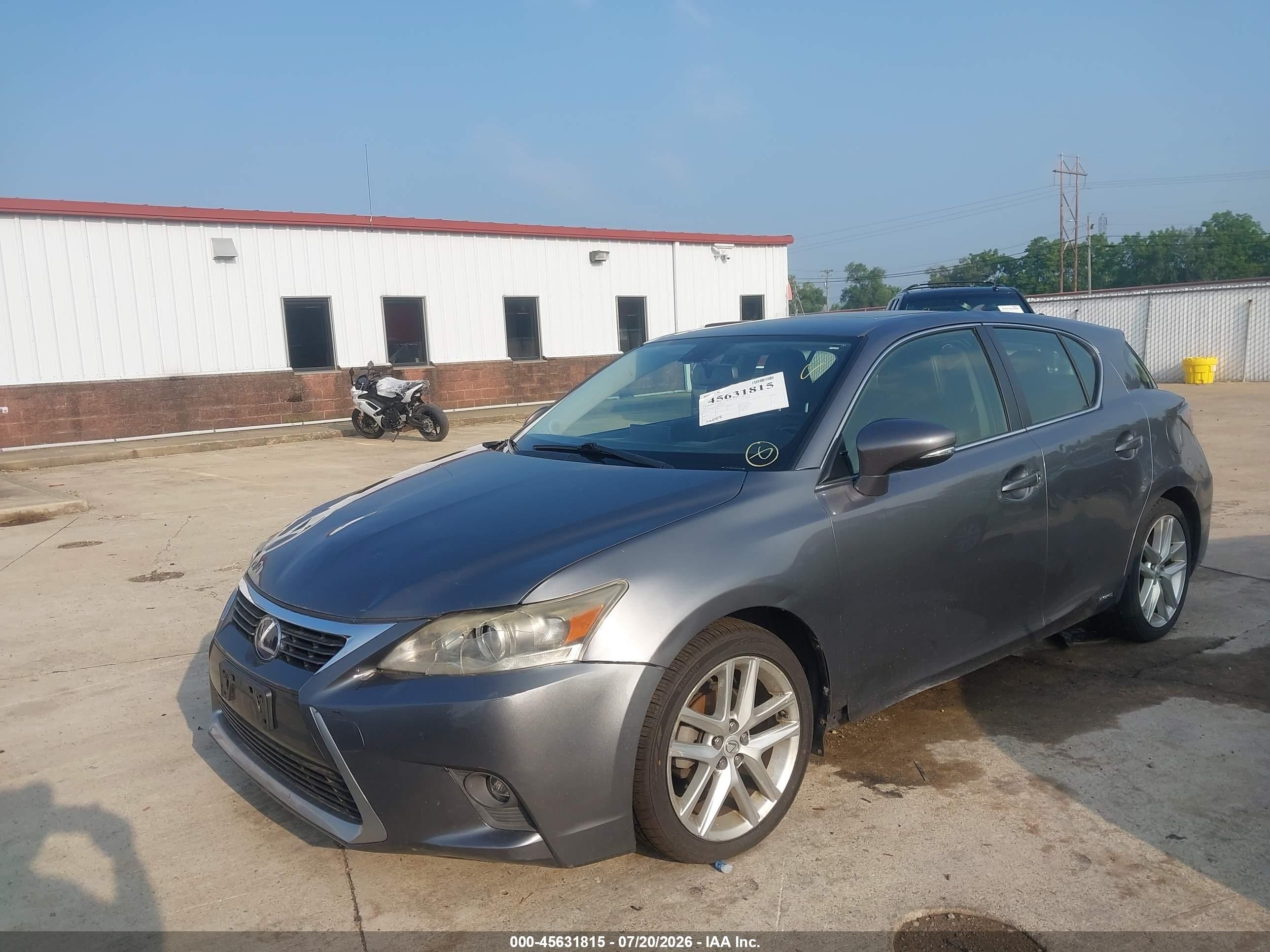 2015 Lexus Ct 200h   Gray vin: JTHKD5BH6F2220364