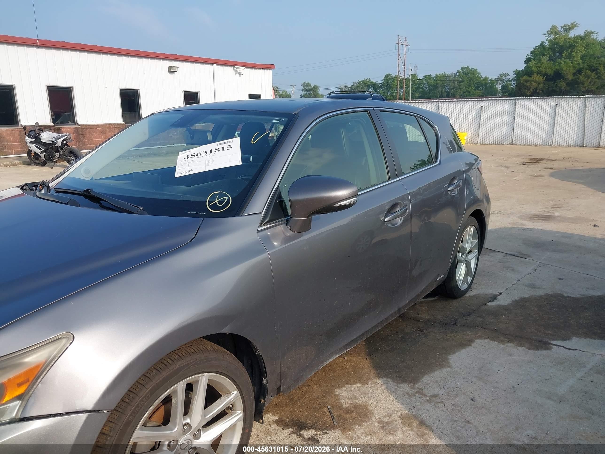 2015 Lexus Ct 200h   Gray vin: JTHKD5BH6F2220364
