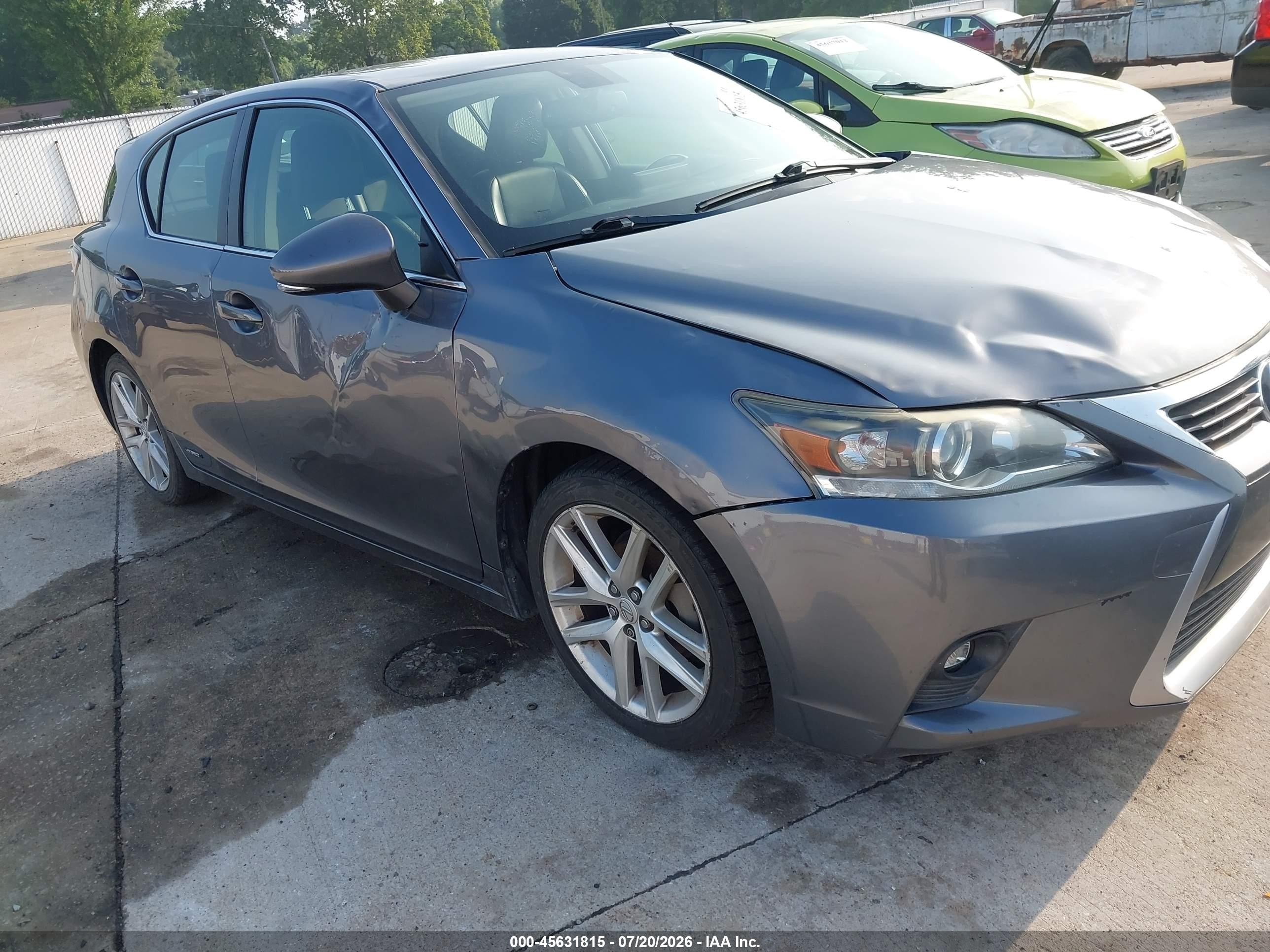 2015 Lexus Ct 200h   Gray vin: JTHKD5BH6F2220364