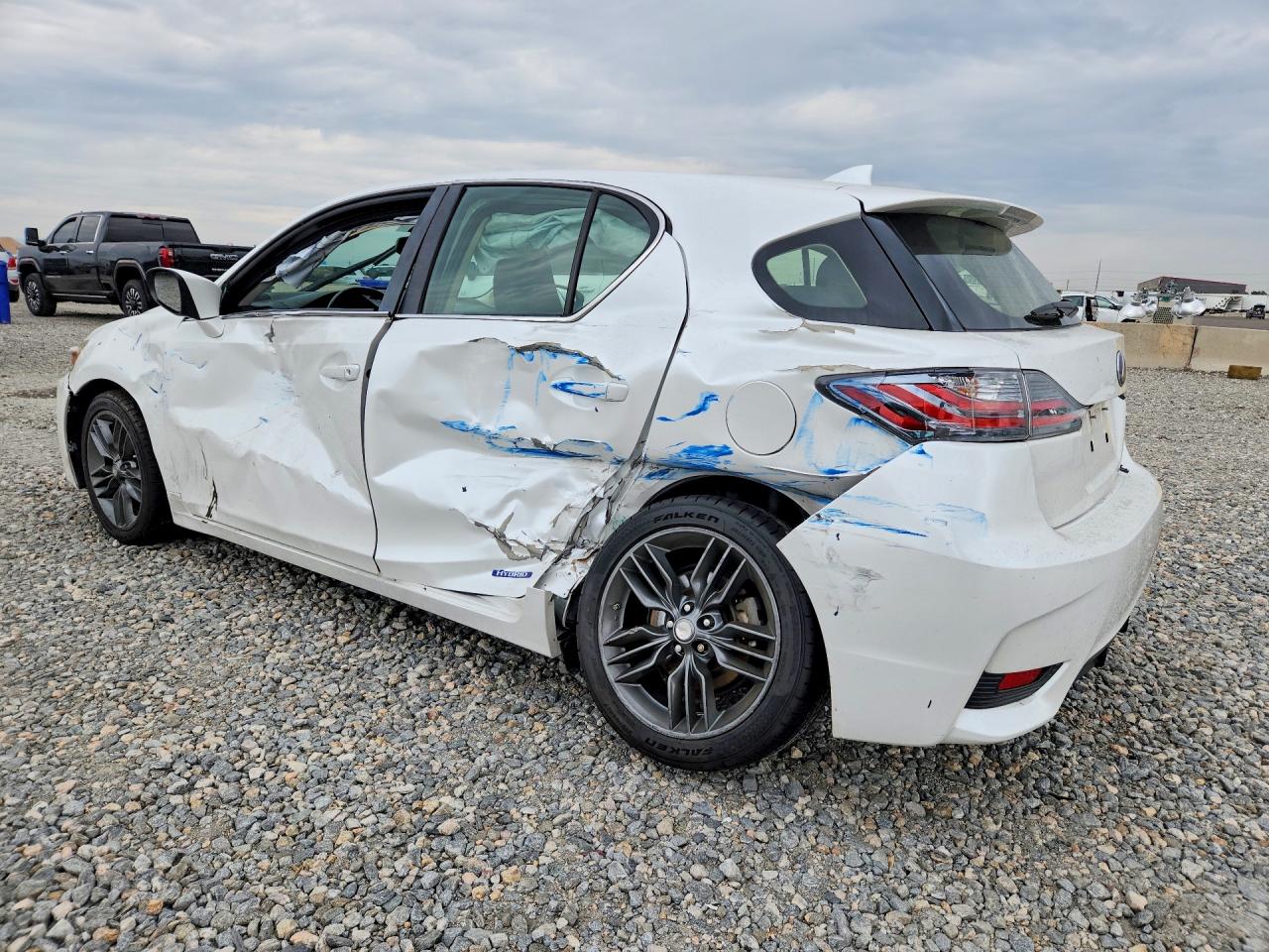 2015 Lexus Ct 200 White vin: JTHKD5BH6F2229498