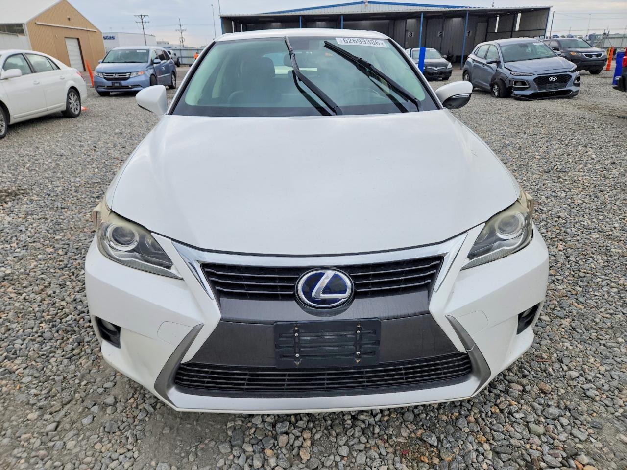 2015 Lexus Ct 200 White vin: JTHKD5BH6F2229498