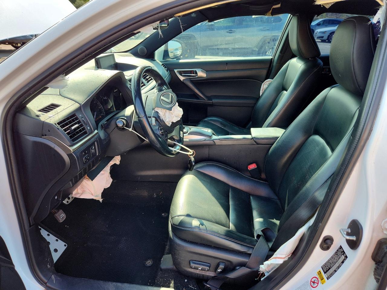 2015 Lexus Ct 200 White vin: JTHKD5BH6F2233647