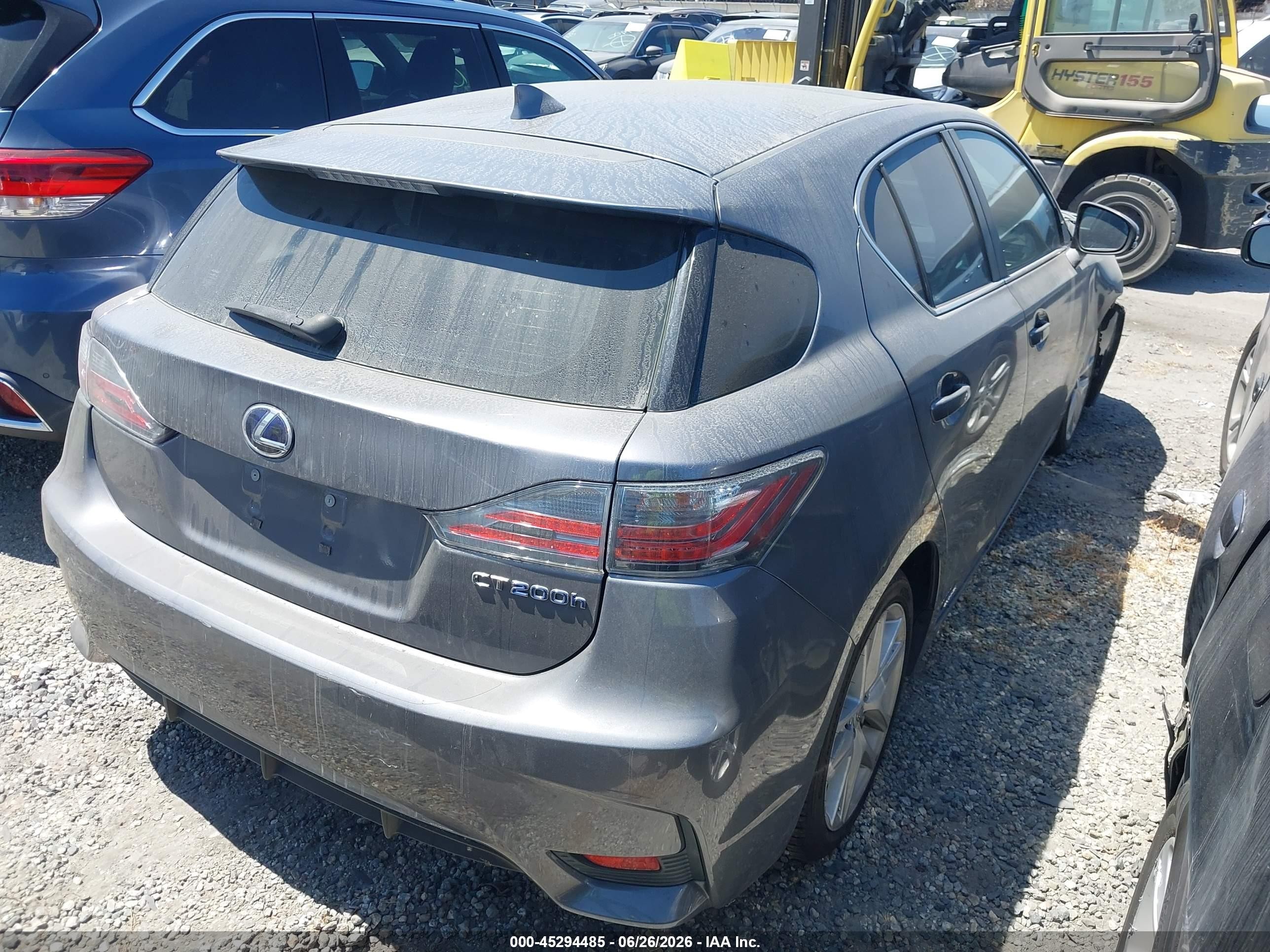 2015 Lexus Ct 200h   Gray vin: JTHKD5BH6F2242266
